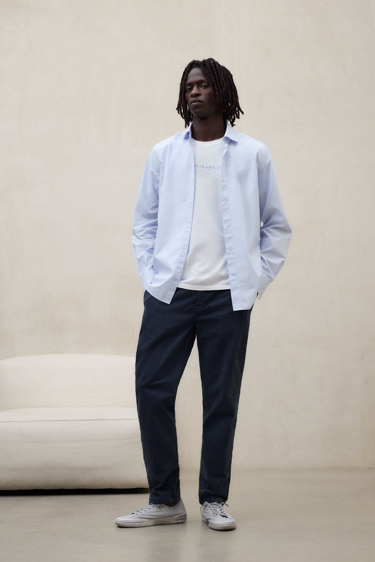 HEMD ALFREDO HELLBLAU