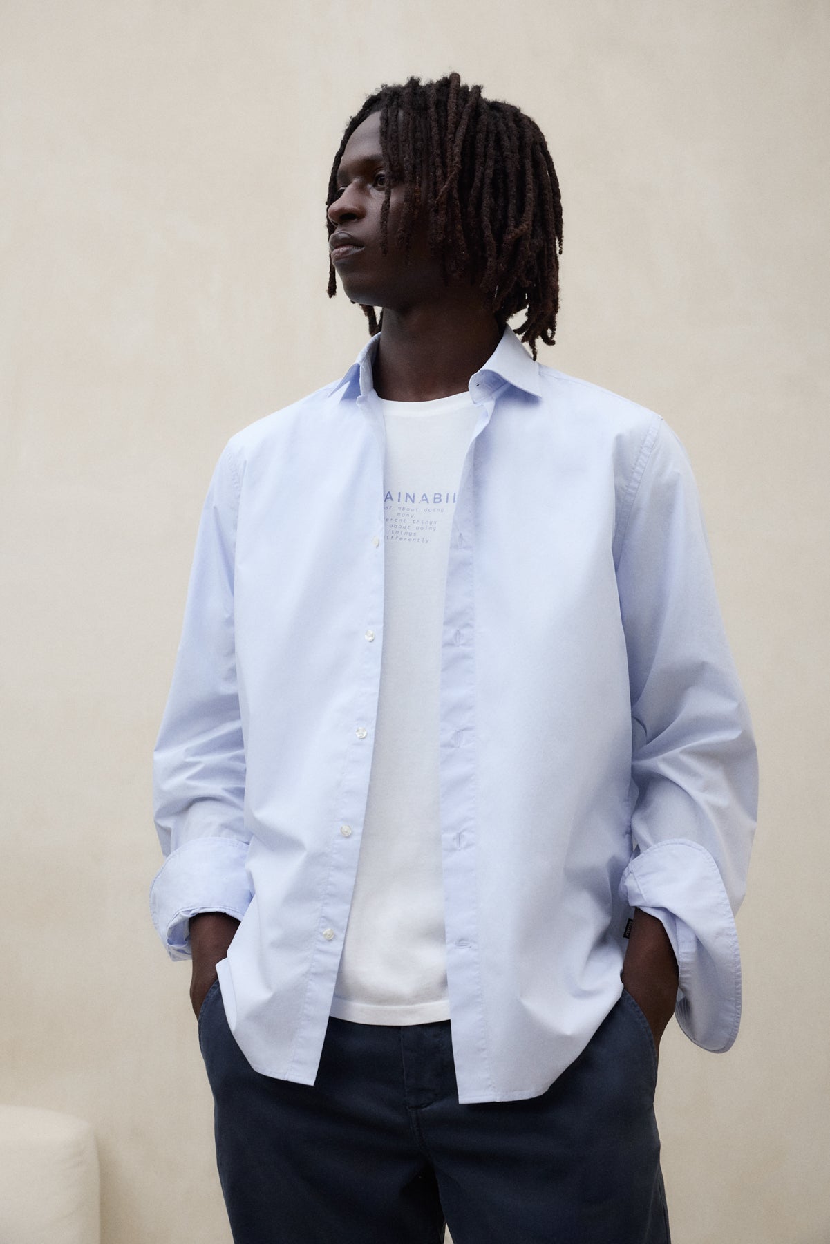 HEMD ALFREDO HELLBLAU