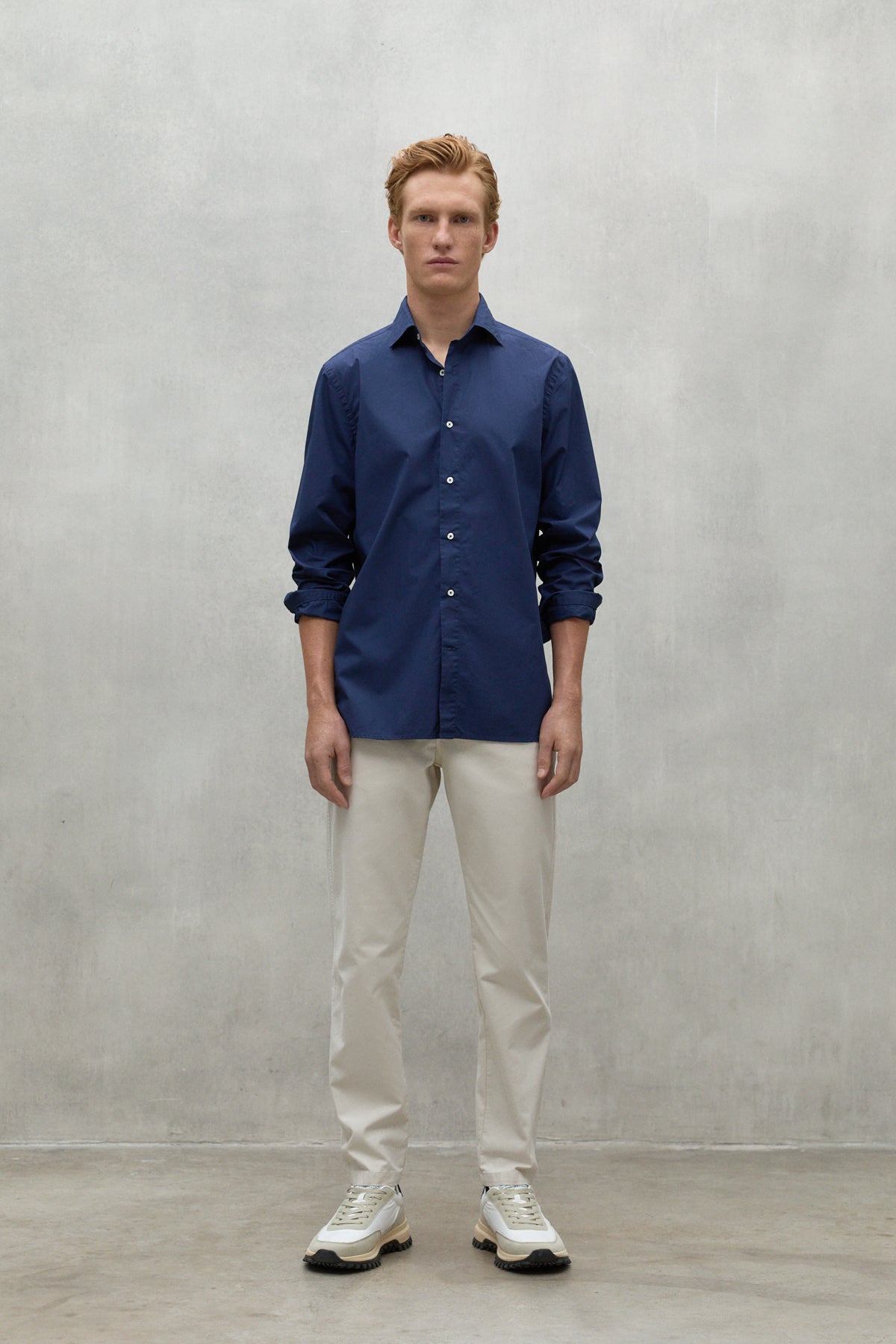 NAVY BLUE ALFREDO SHIRT