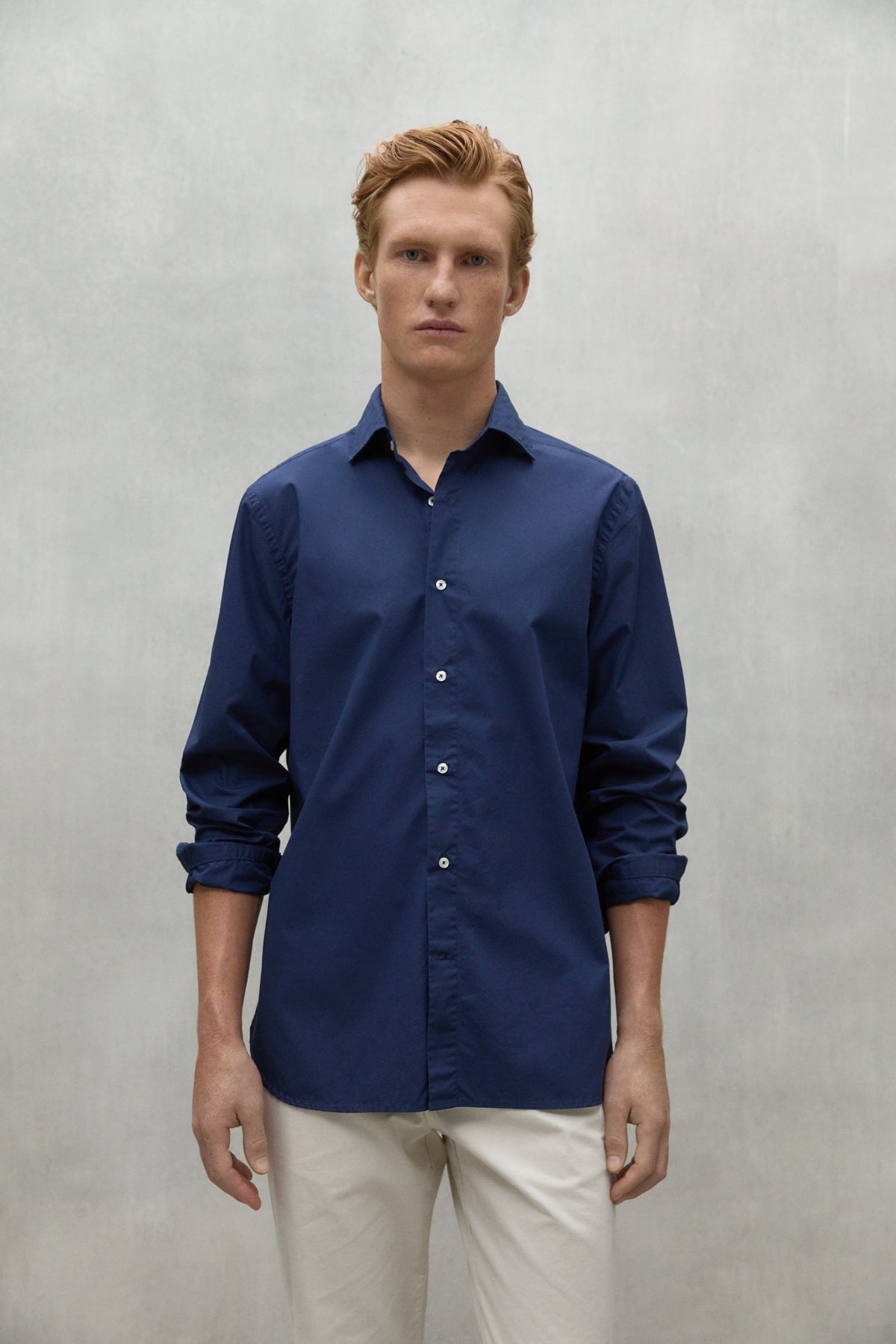 NAVY BLUE ALFREDO SHIRT