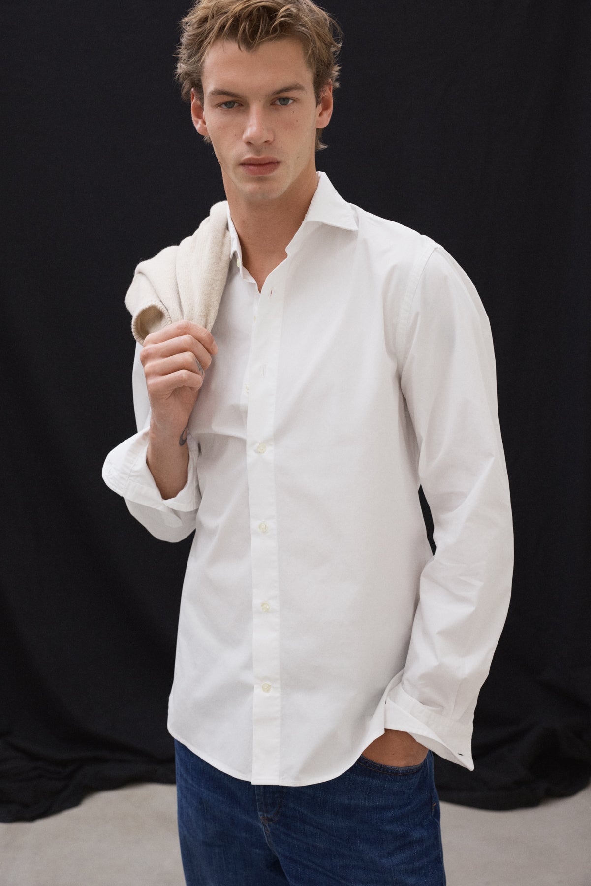WHITE ALFREDO SHIRT