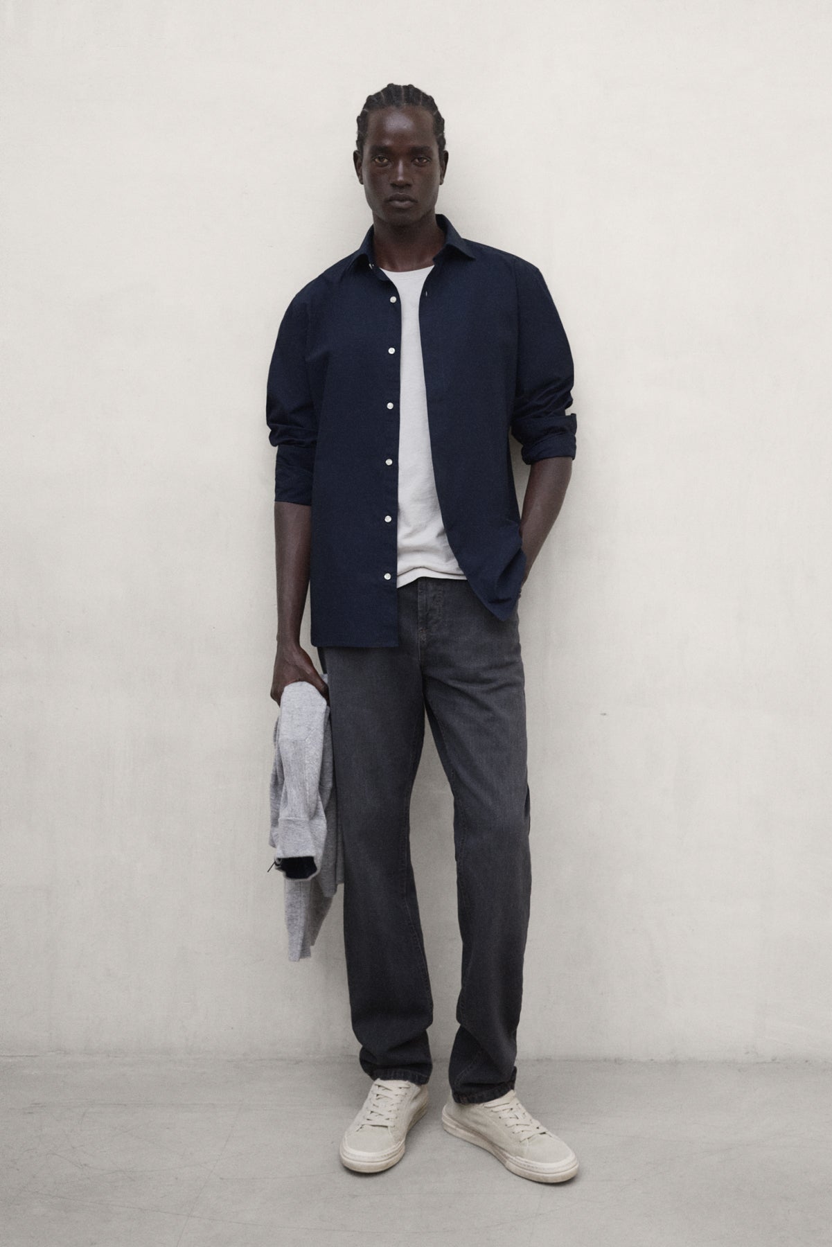 NAVY BLUE ALFREDO SHIRT