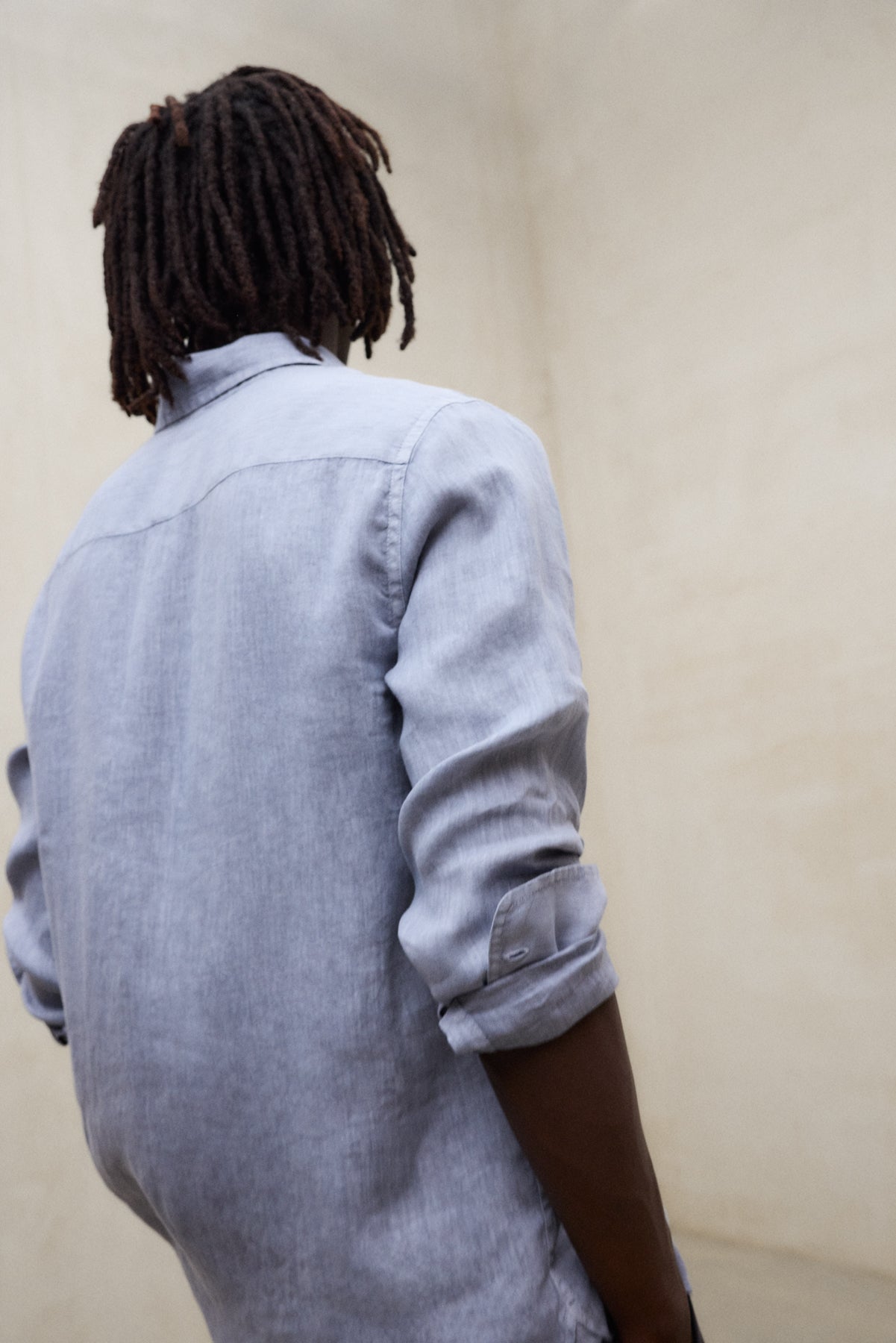 CAMISA ALFREDO DE LINO AZUL