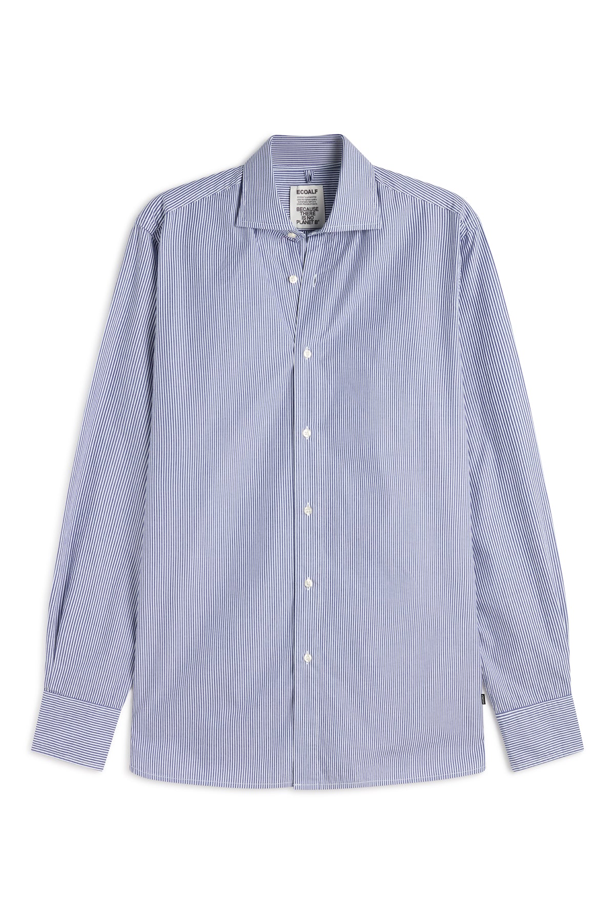 CAMISA ALFREDO AZUL MARINO Y BLANCO