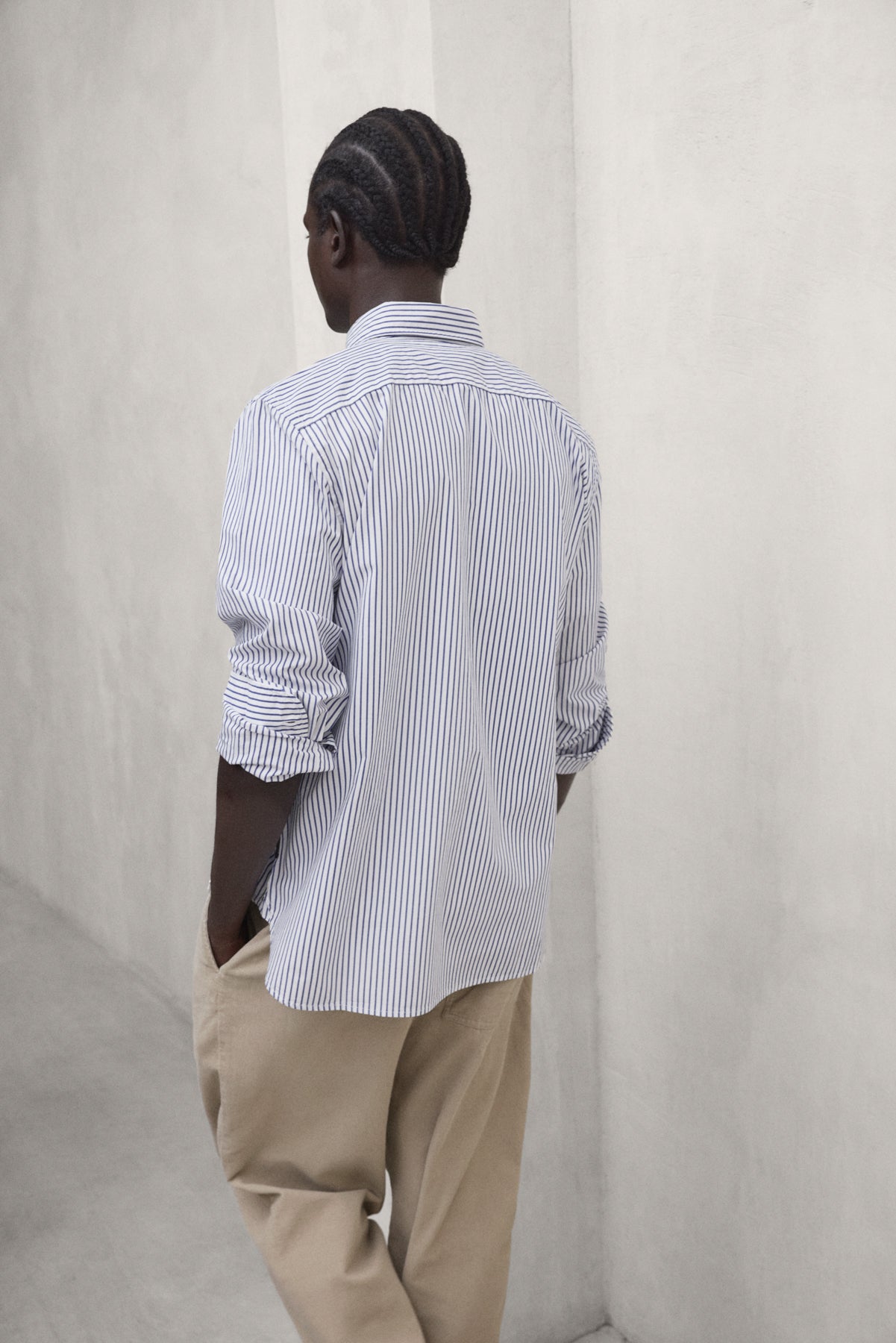 BLUE STRIPED ALFREDO SHIRT