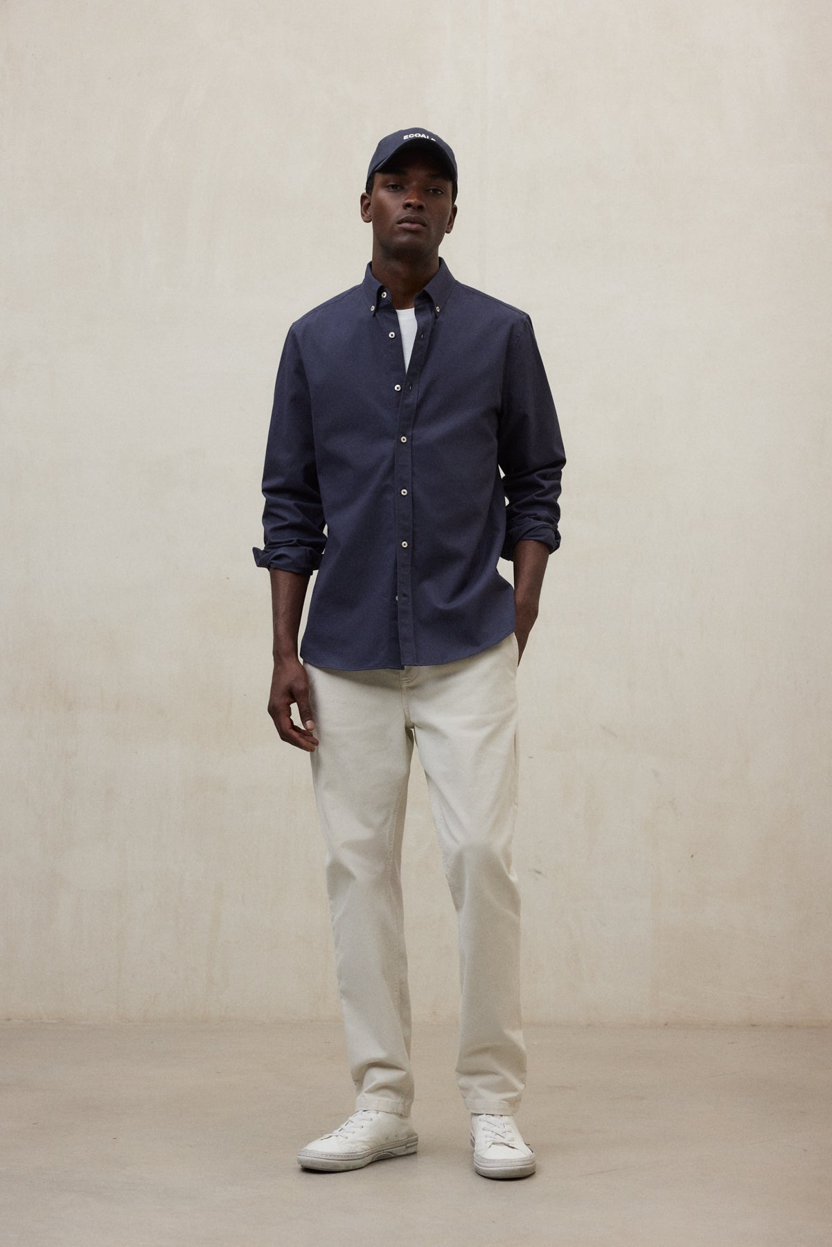 NAVY BLUE ANTEJO SHIRT