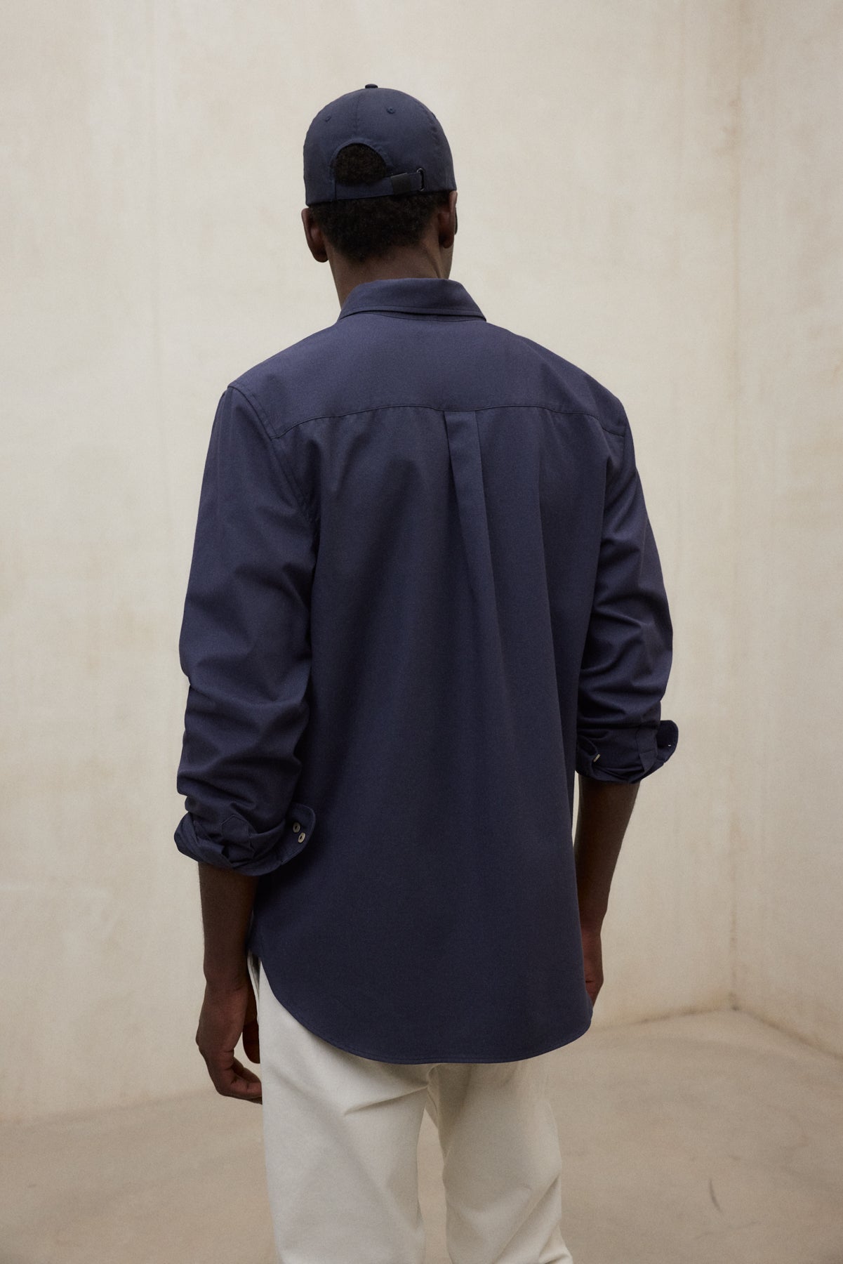 NAVY BLUE ANTEJO SHIRT