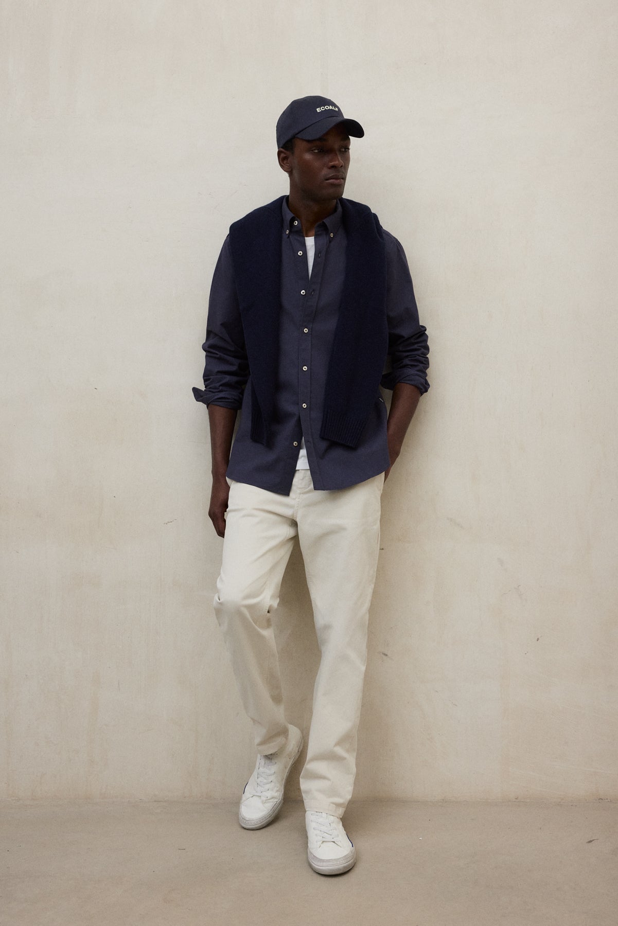 NAVY BLUE ANTEJO SHIRT