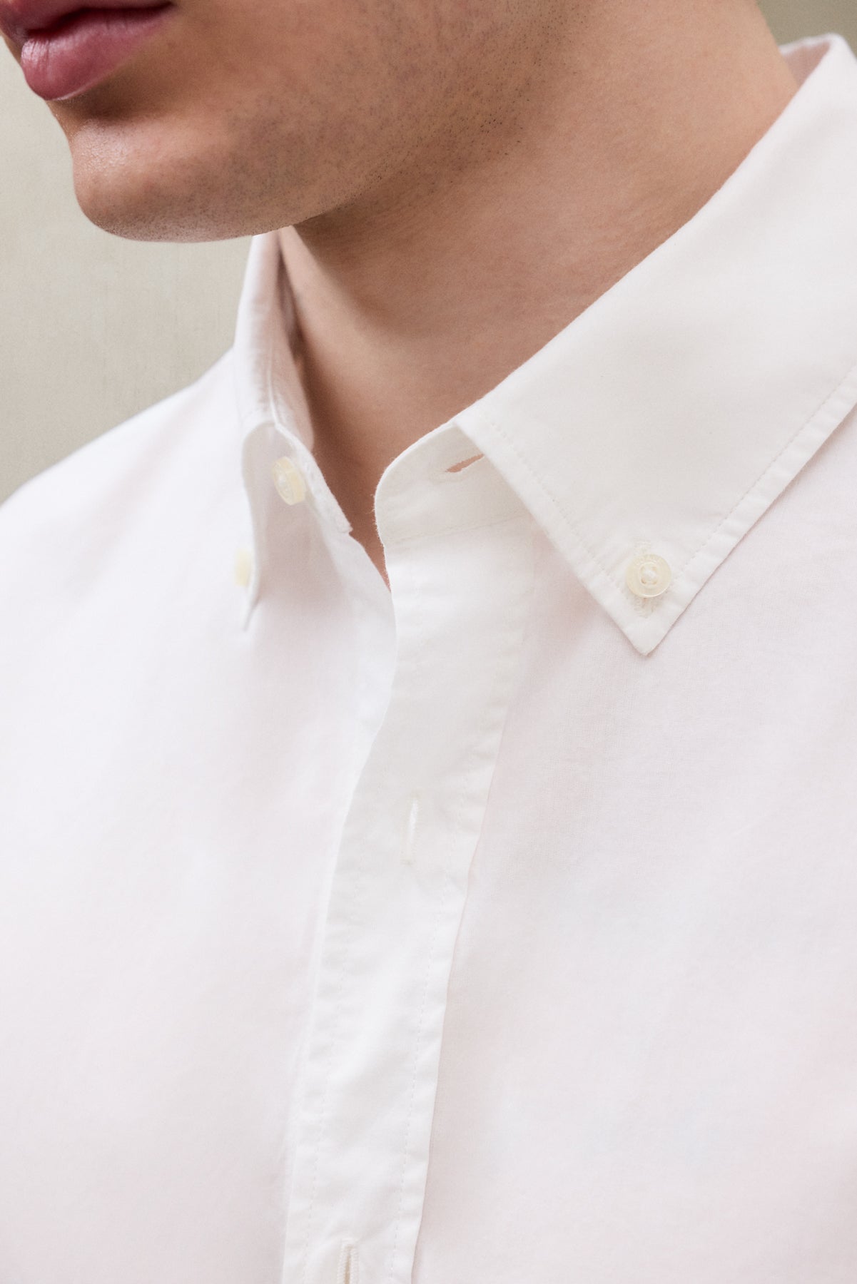 CAMISA ANTEJO DE POPELÍN BLANCA