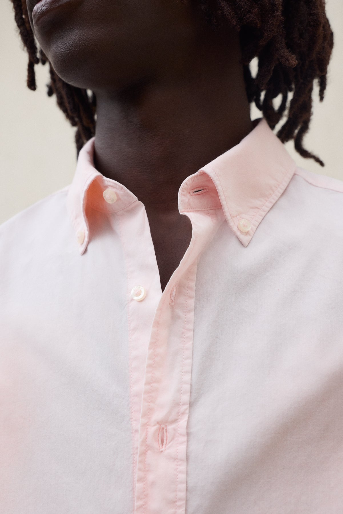 CAMISA ANTEJO DE POPELÍN ROSA