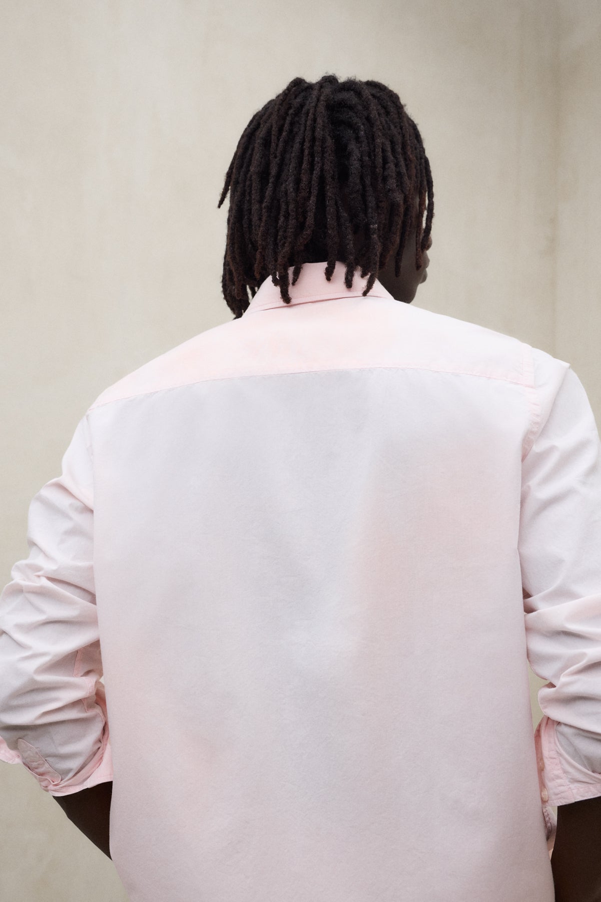 CAMISA ANTEJO DE POPELÍN ROSA