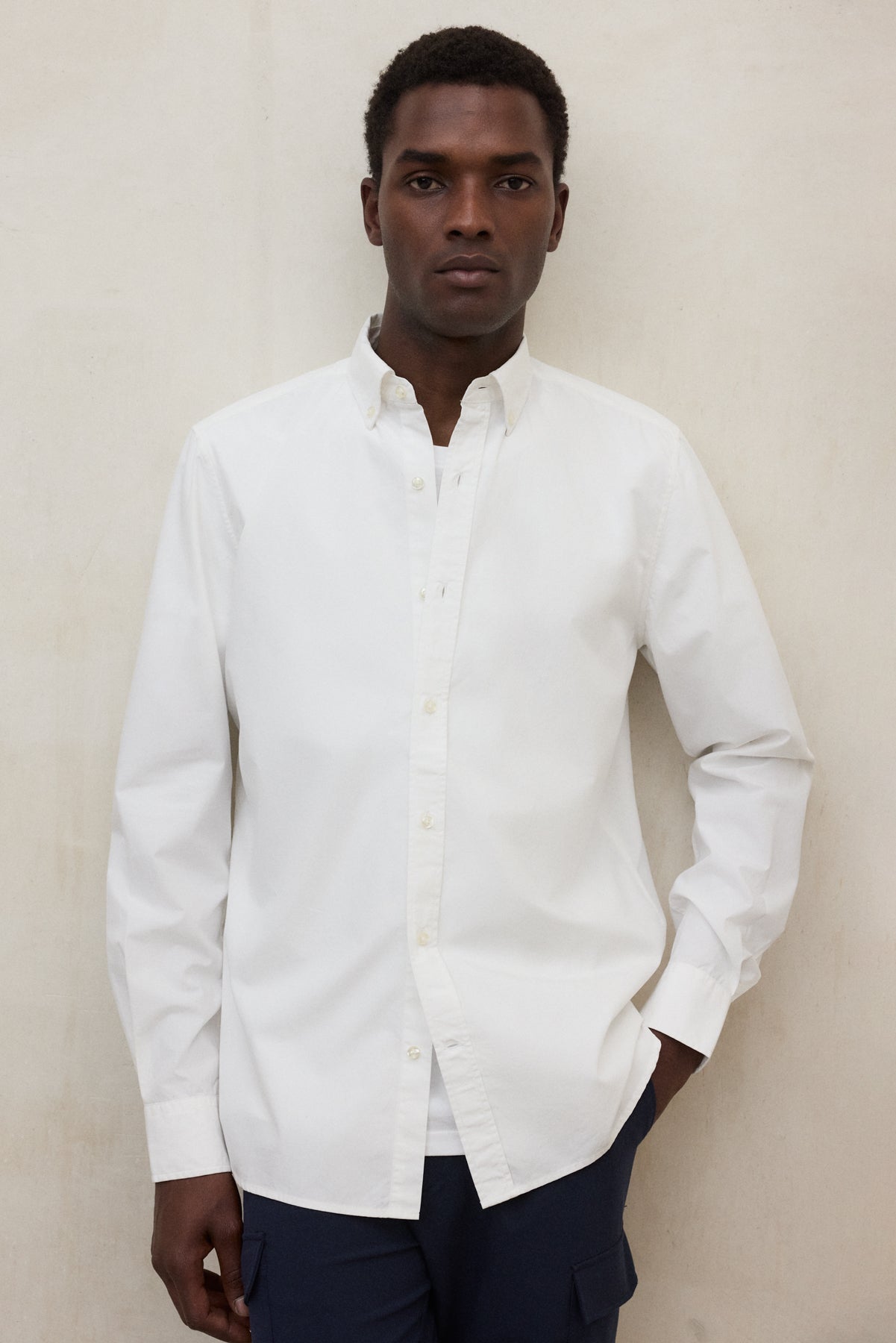 WHITE SMOOTH ANTONIO SHIRT