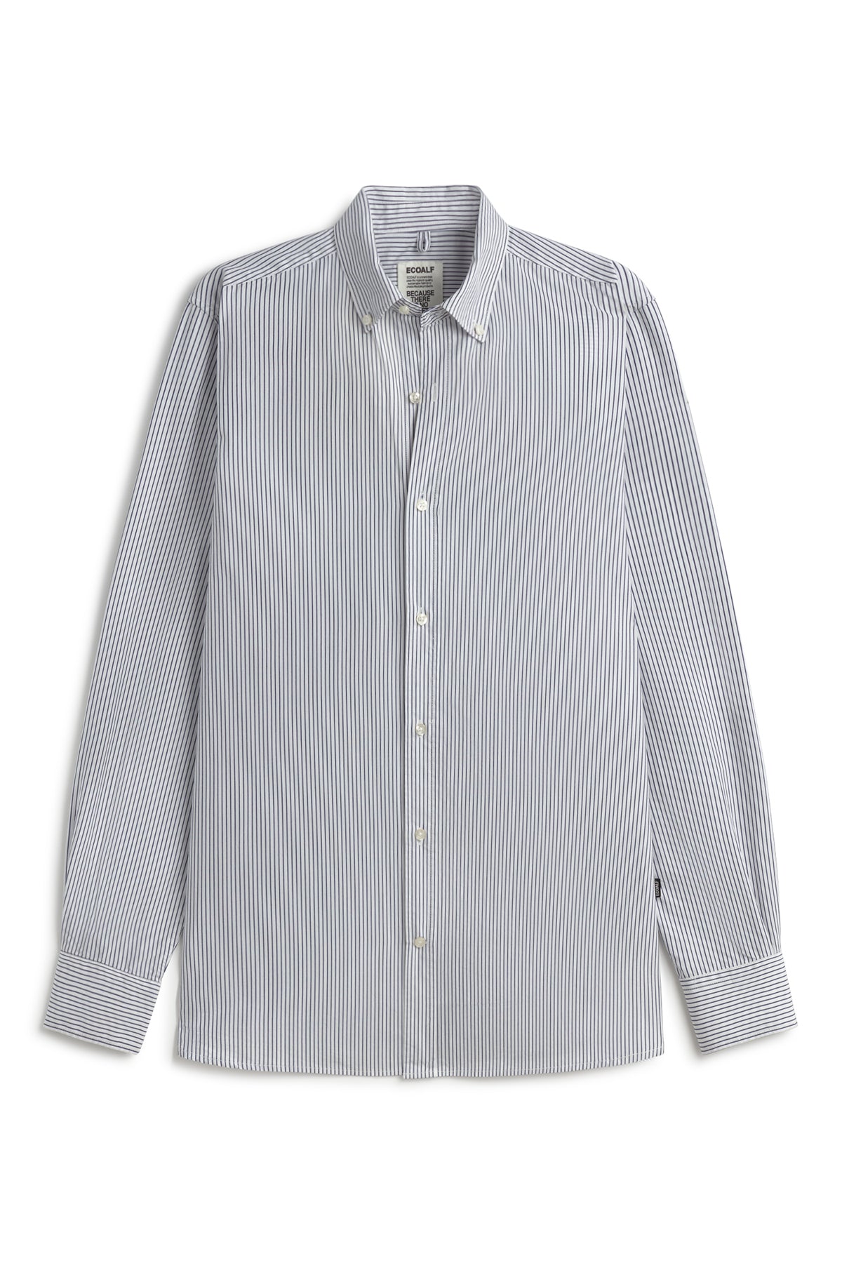 WHITE NAVY BLUE STRIPED ANTONIO SHIRT