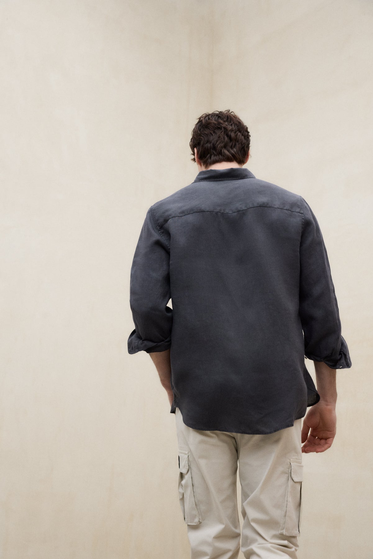 CAMISA MALIBU GRIS OSCURO