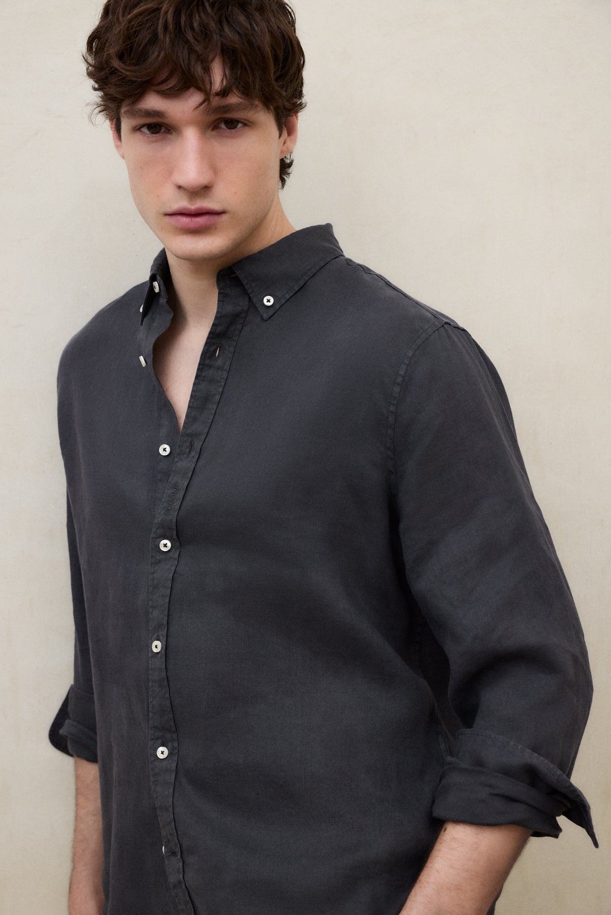 CAMISA MALIBU GRIS OSCURO