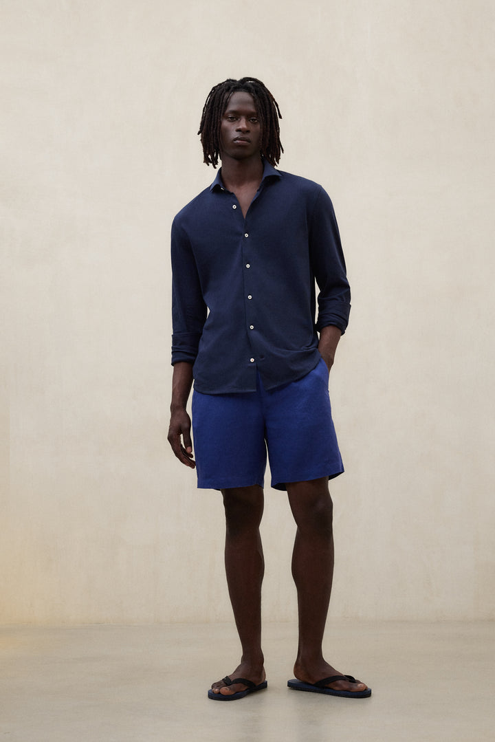 CAMISA MOLE AZUL MARINO