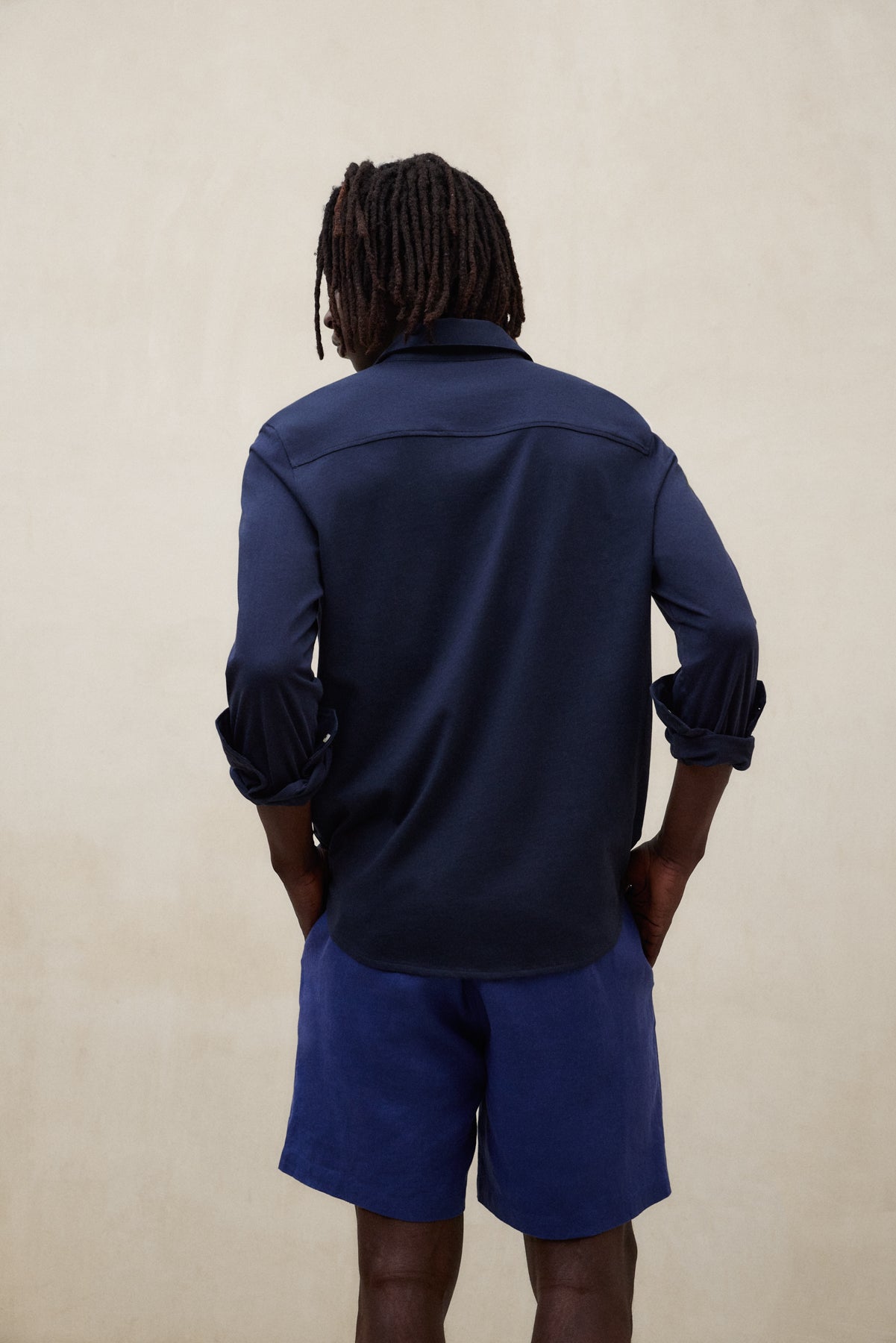 CAMICIA MOLE BLU NAVY