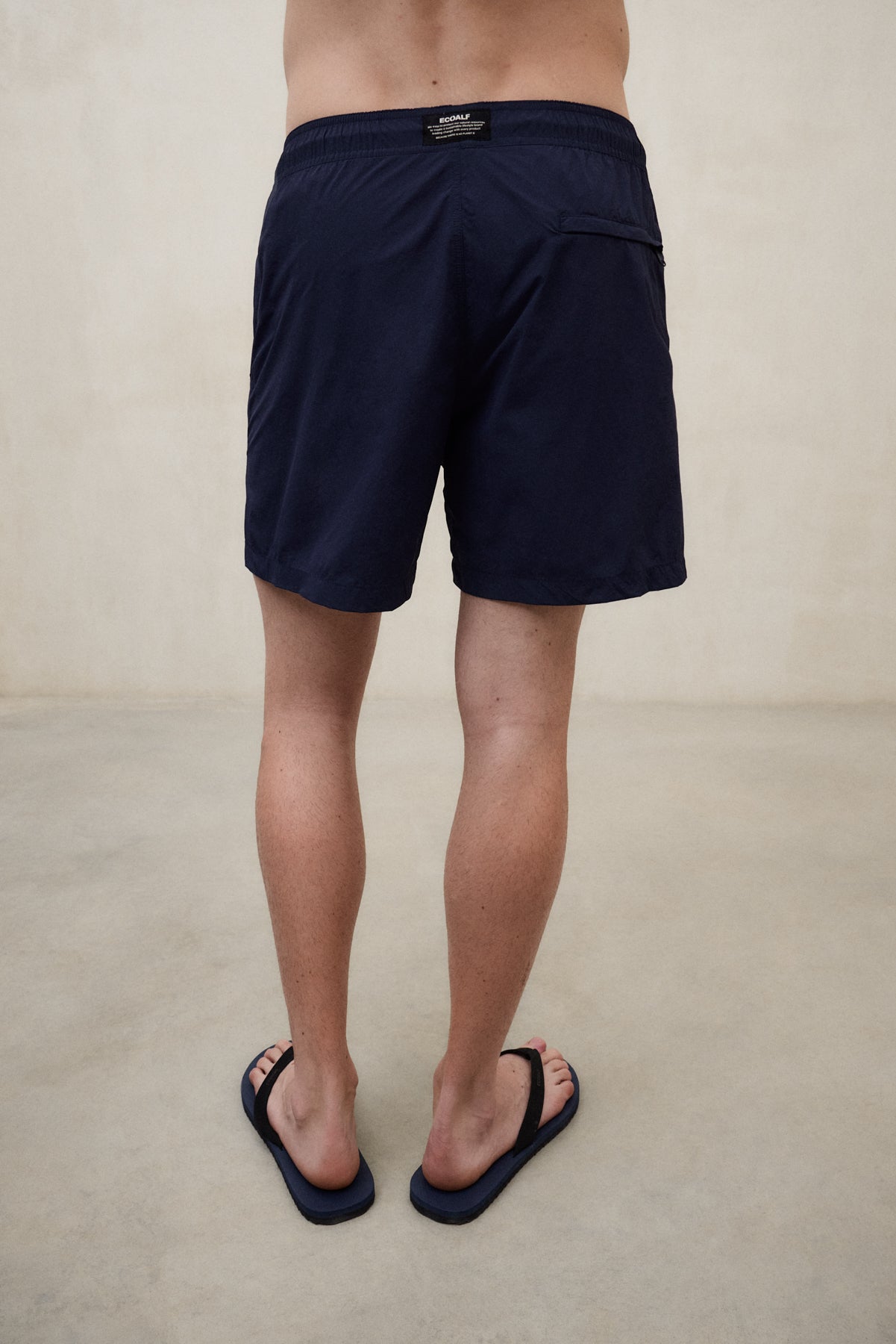 NAVY BLUE BIARRITZ SWIM TRUNKS