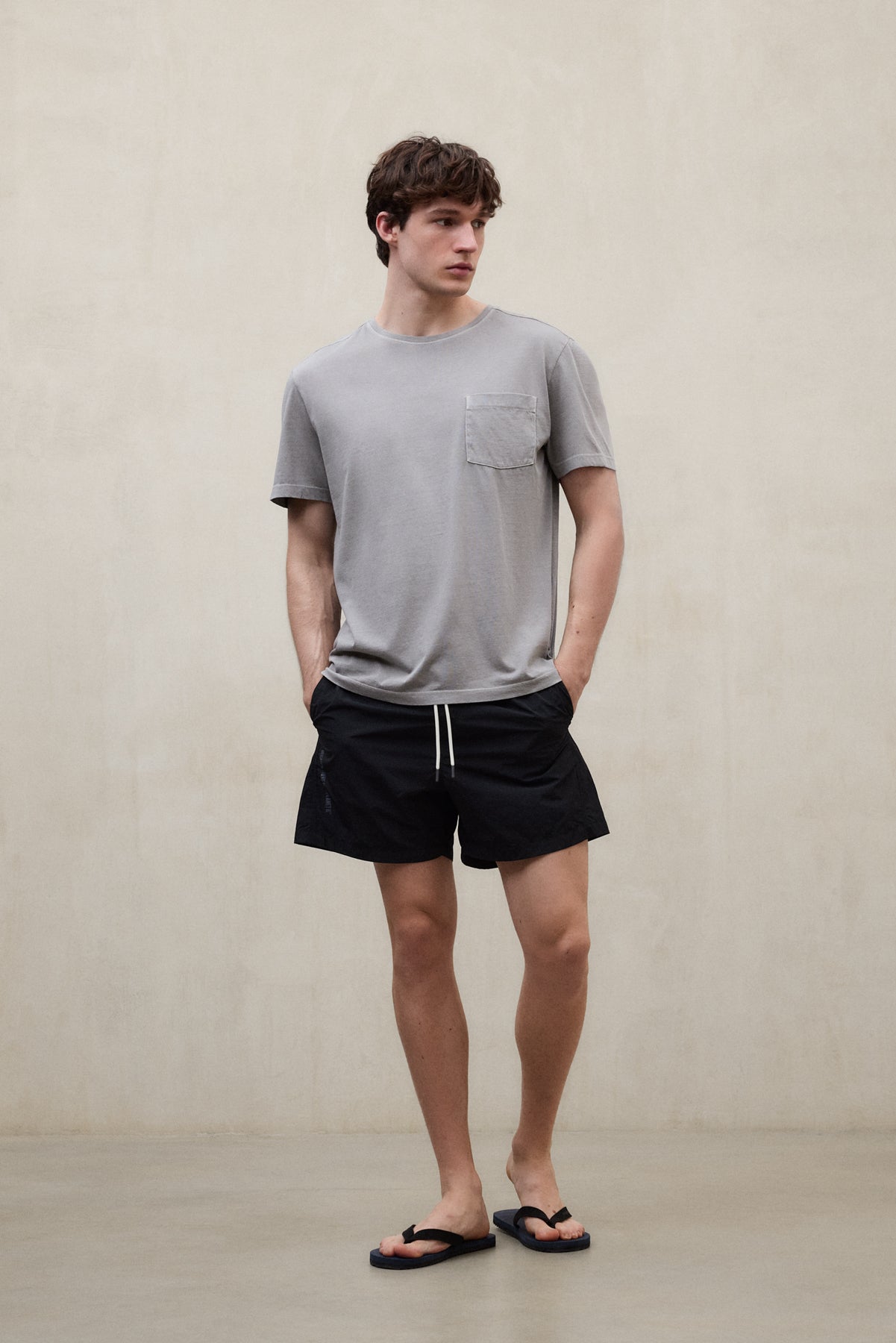 BLACK BIARRITZ SWIM TRUNKS