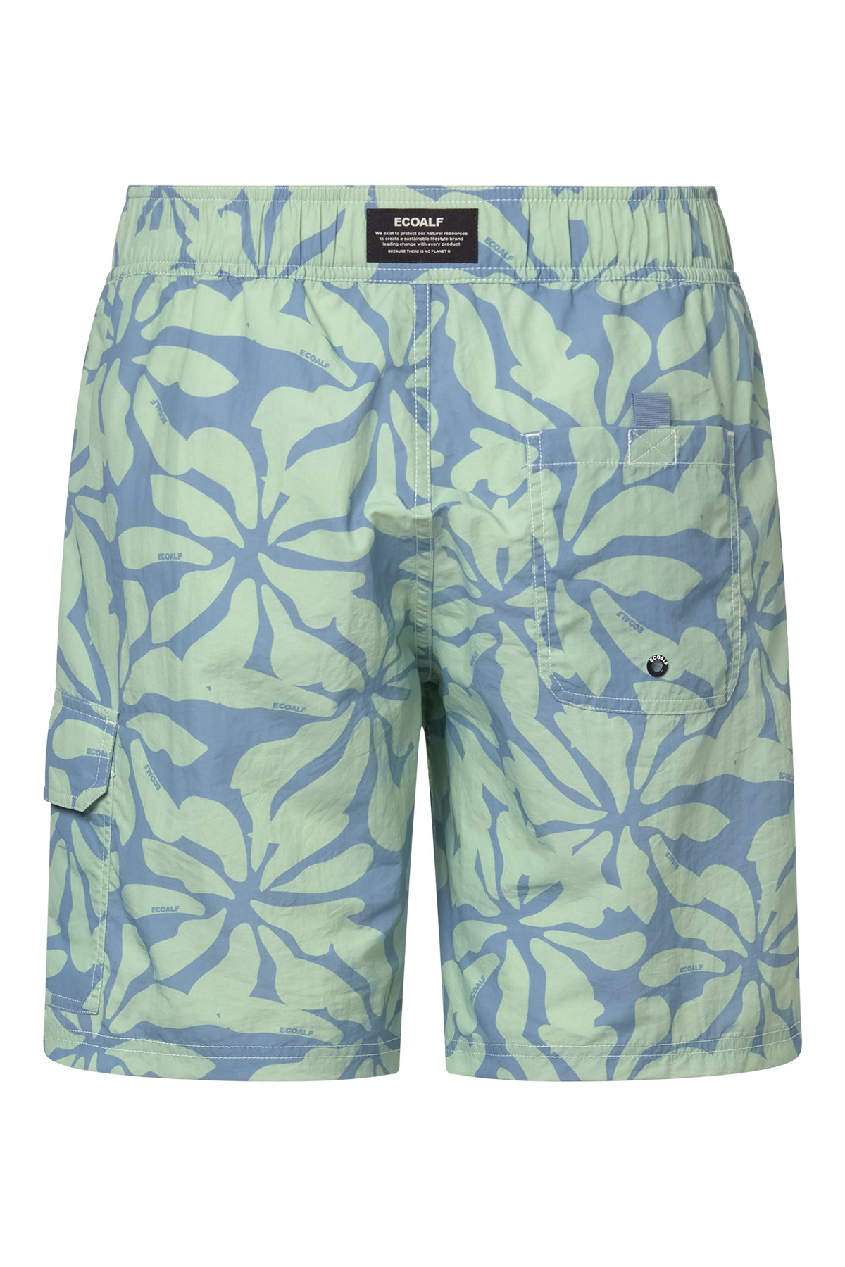 GREEN BIQUE SWIM TRUNKS