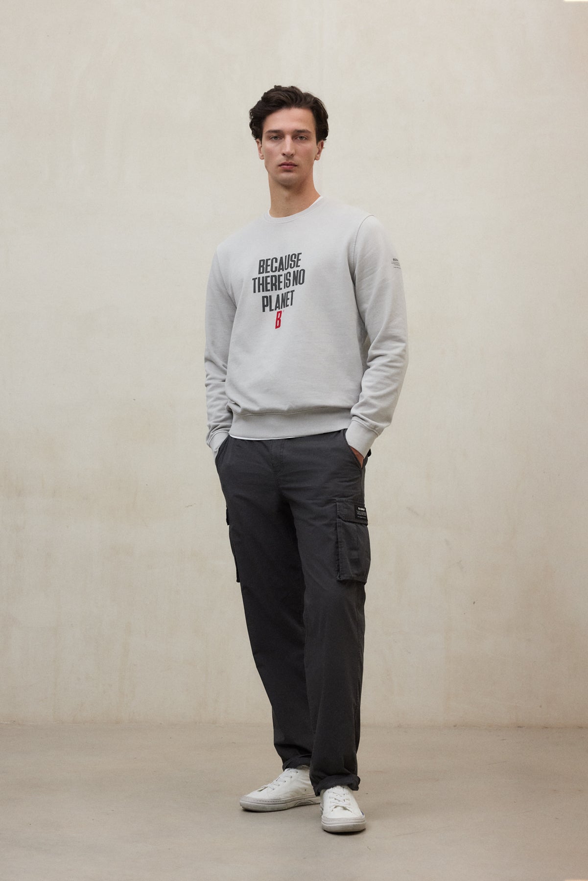 SWEATSHIRT BARDERA HELLGRAU