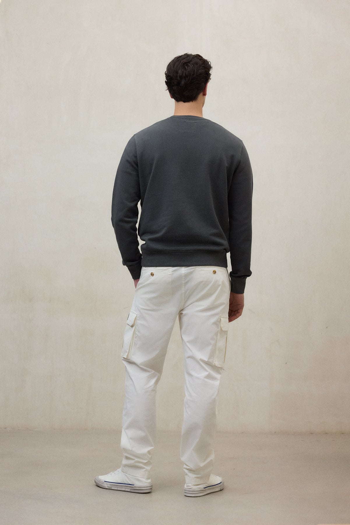 SUDADERA BARDERA GRIS OSCURA