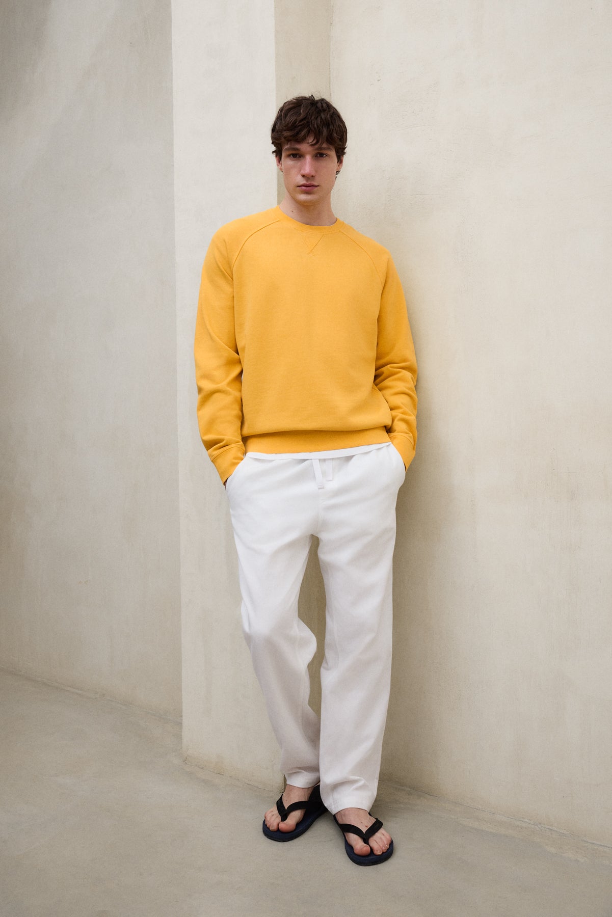 SUDADERA BERJA AMARILLA