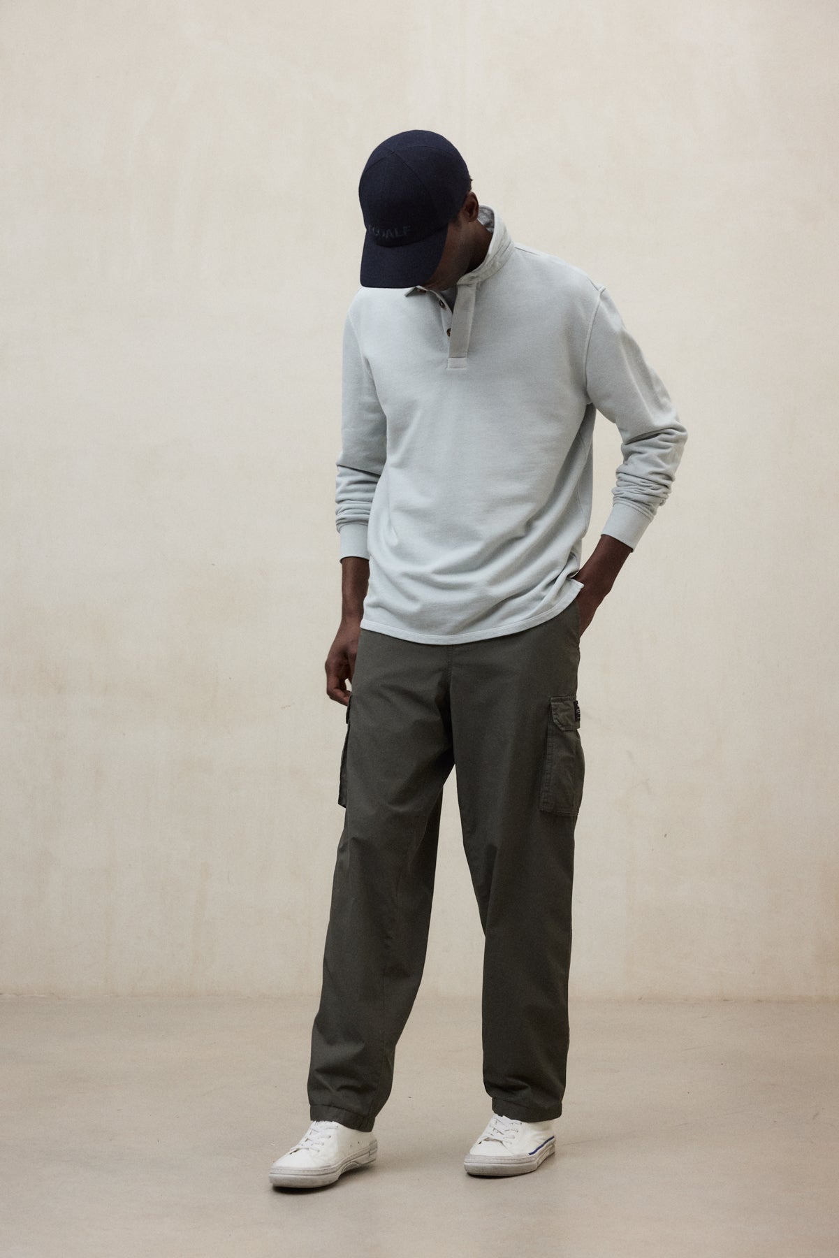 SUDADERA POLO BRENDAN GRIS CLARO