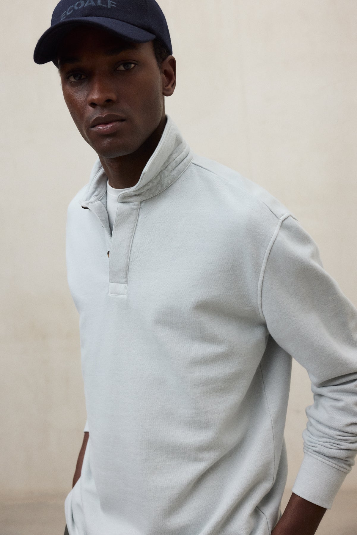 SUDADERA POLO BRENDAN GRIS CLARO