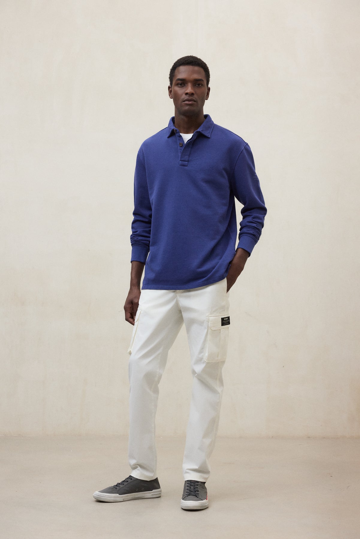 SUDADERA POLO BRENDAN AZUL