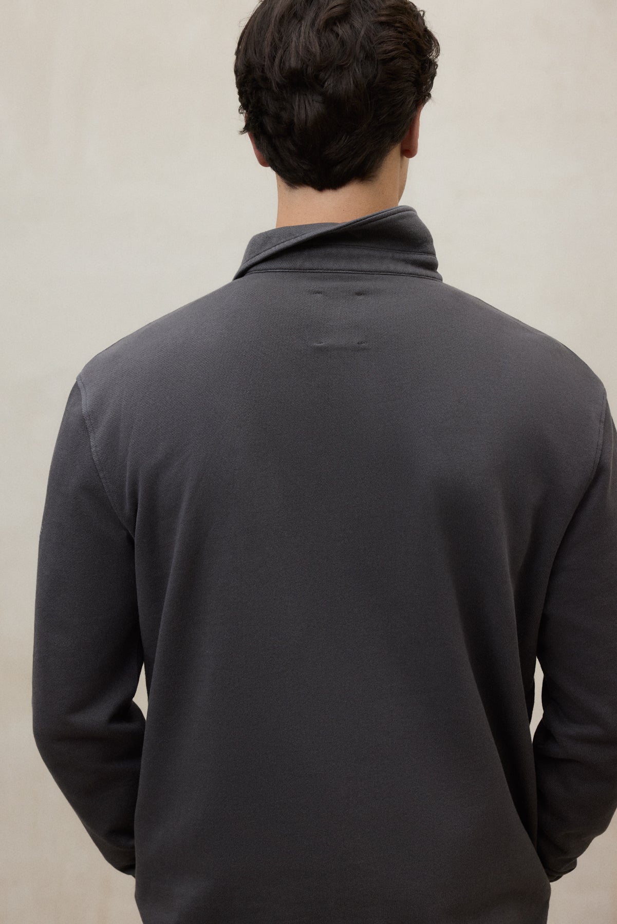 SUDADERA POLO BRENDAN GRIS OSCURA