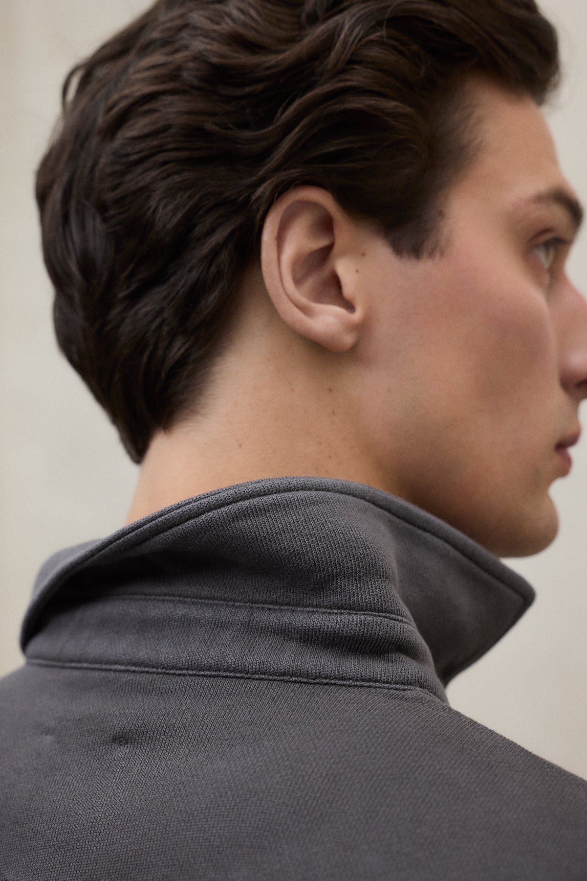 SUDADERA POLO BRENDAN GRIS OSCURA