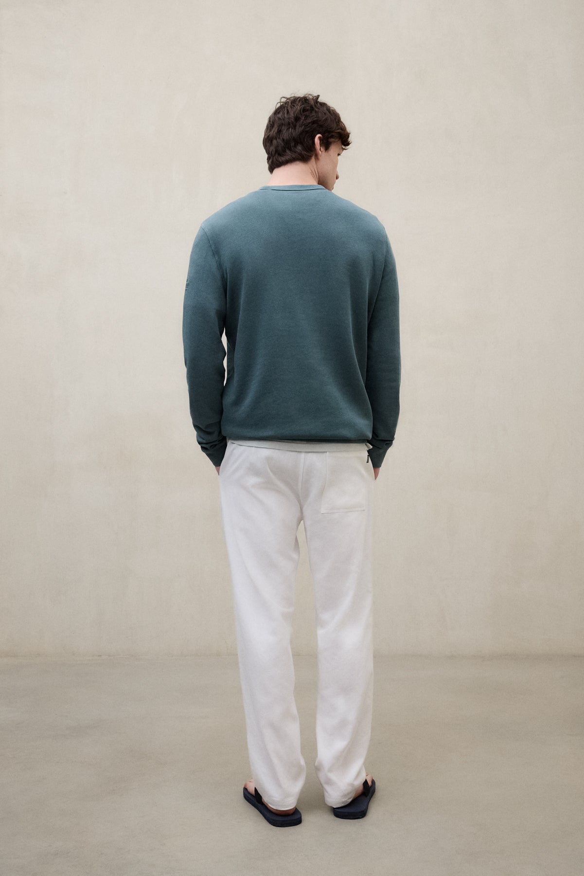 SWEAT-SHIRT GOLA VERT