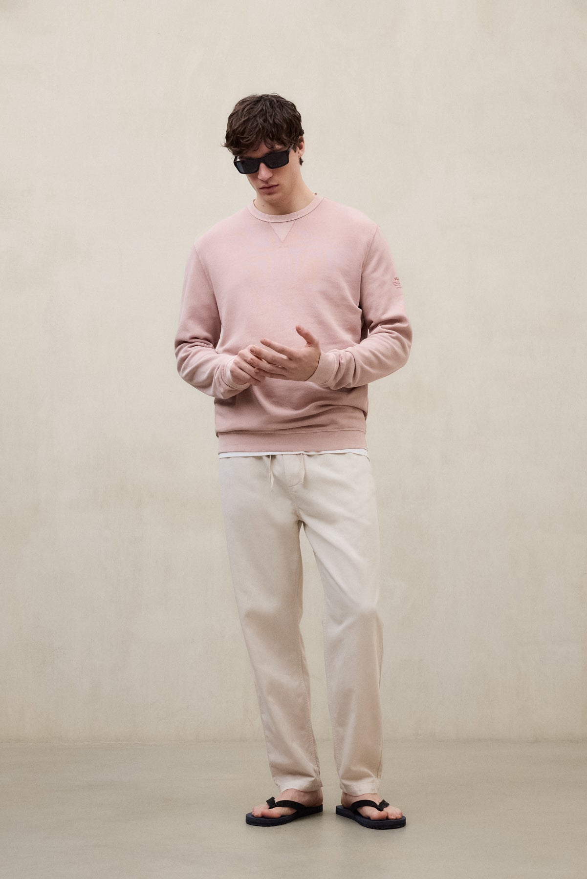 SWEAT-SHIRT GOLA ROSE