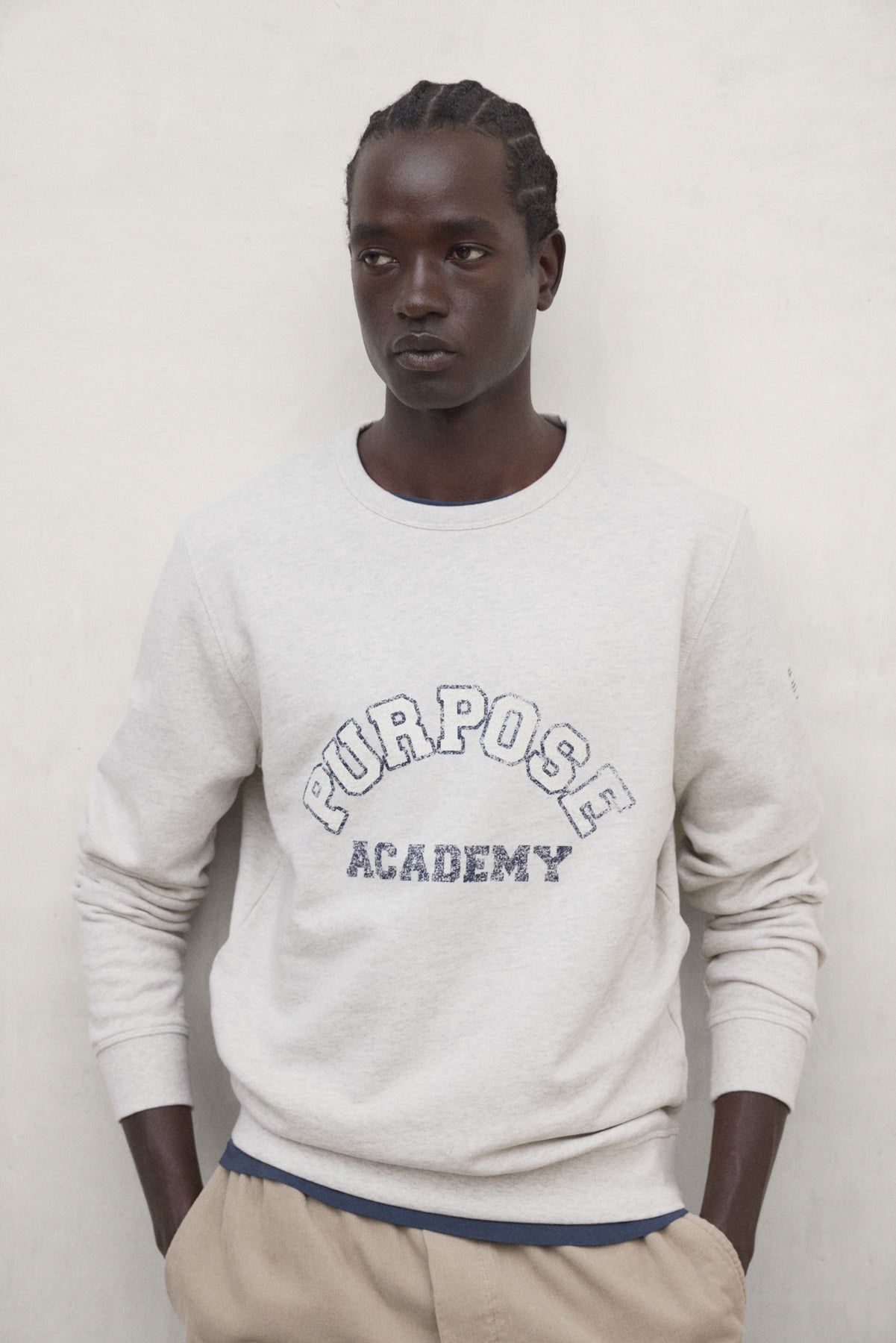 SUDADERA PURPOSE BEIGE