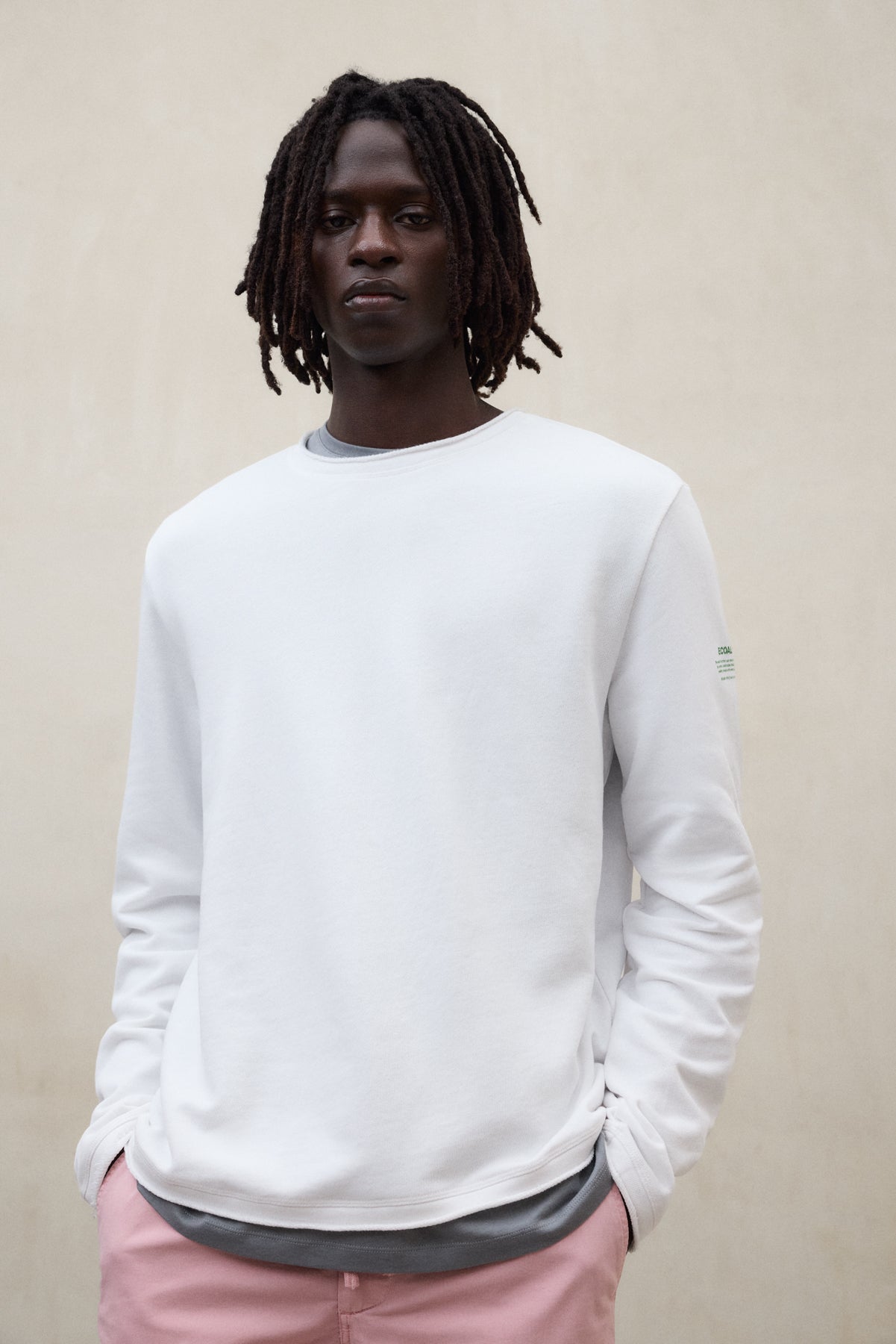WHITE ACT LONG-SLEEVED T-SHIRT