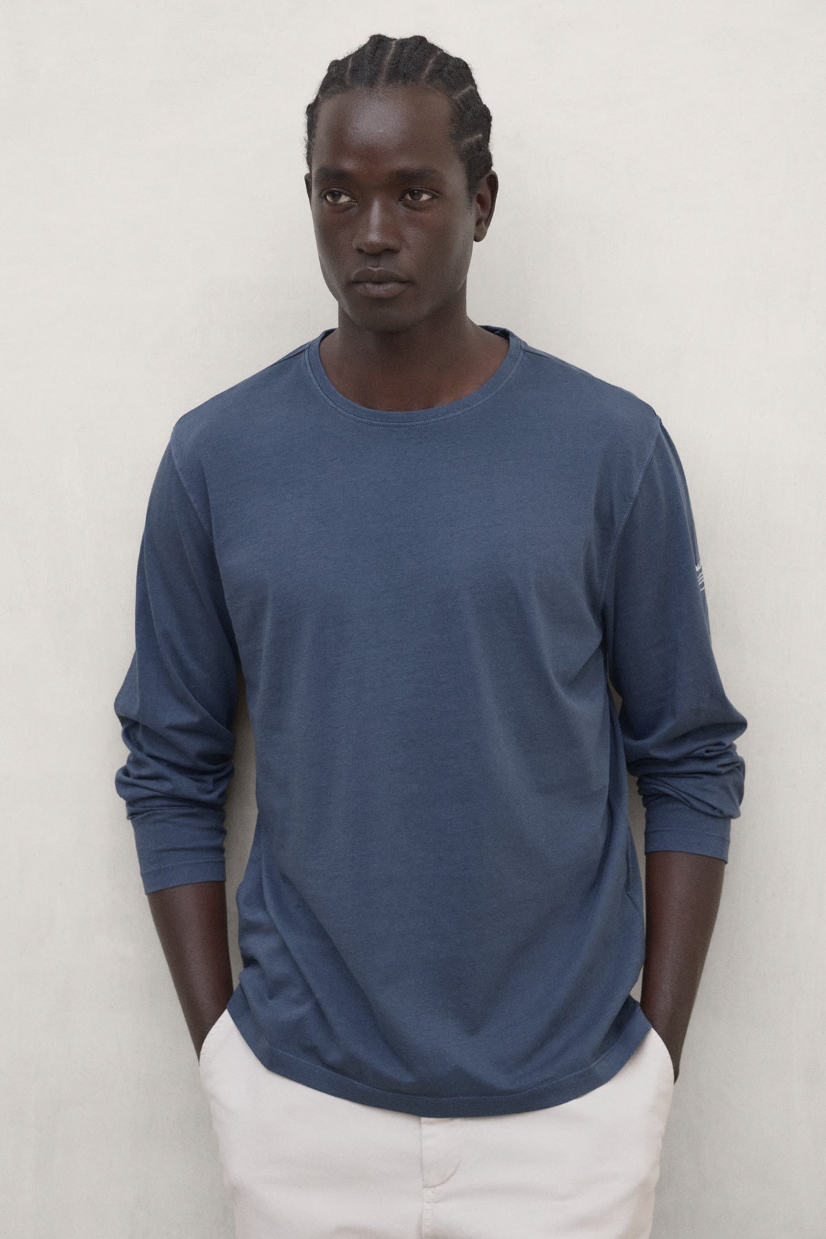 LAREDO LANGARM-T-SHIRT BLAU
