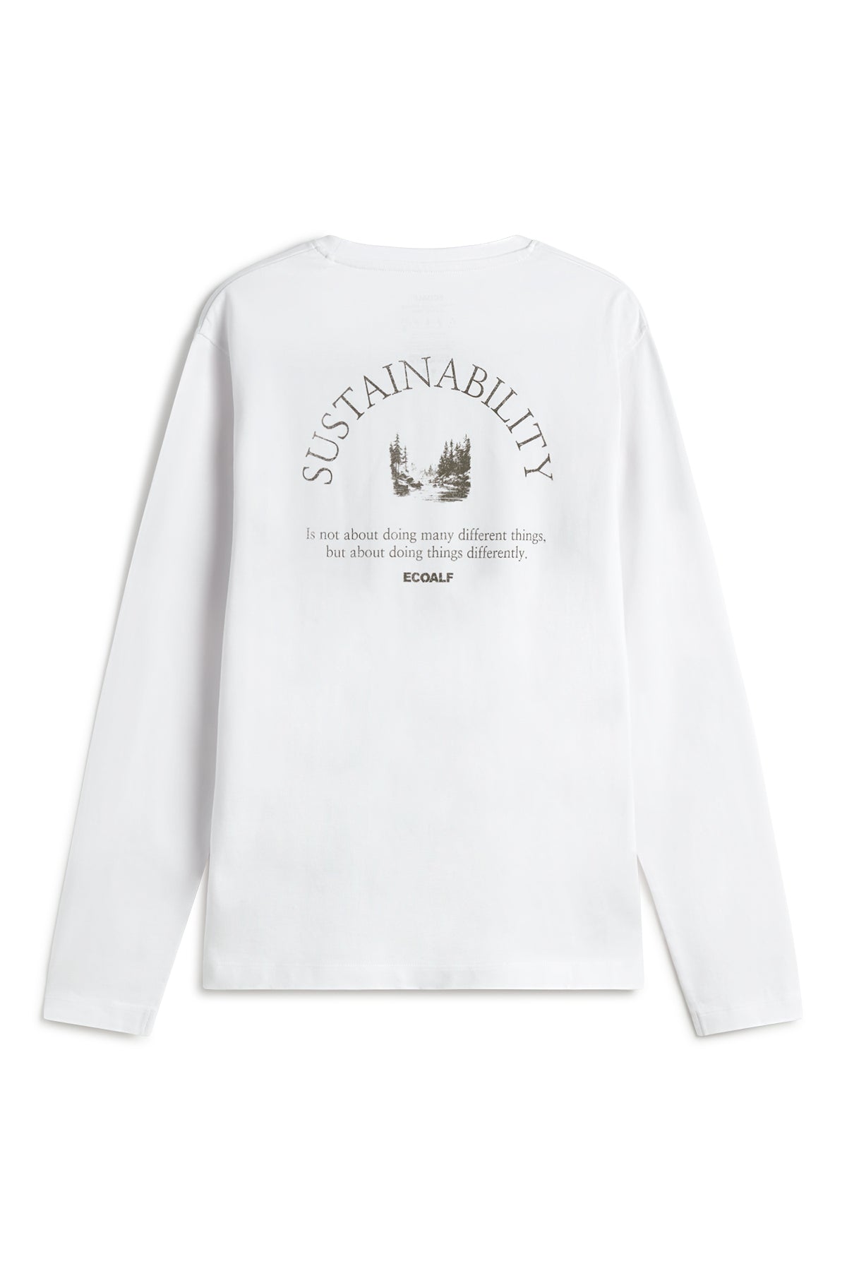 WHITE LONG-SLEEVED MAMPI T-SHIRT