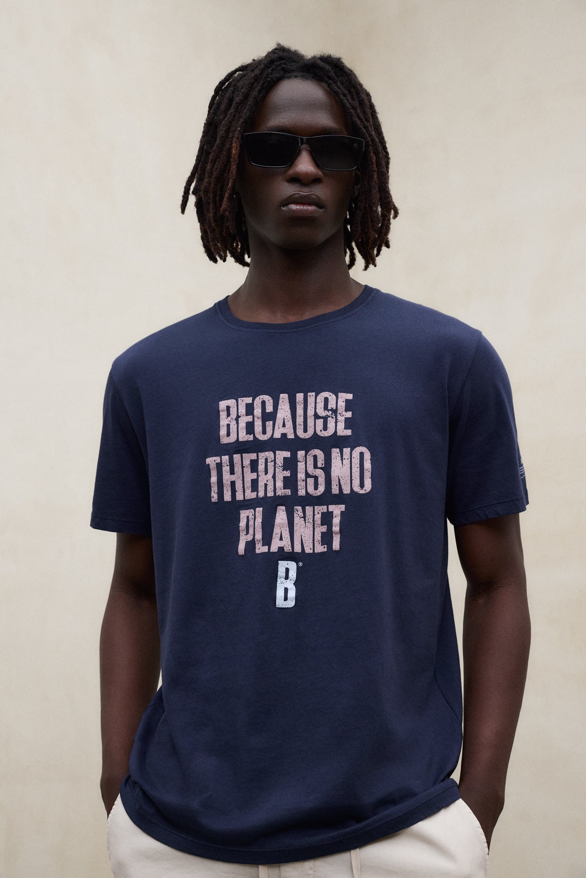 T-SHIRT MIN MARINEBLAU