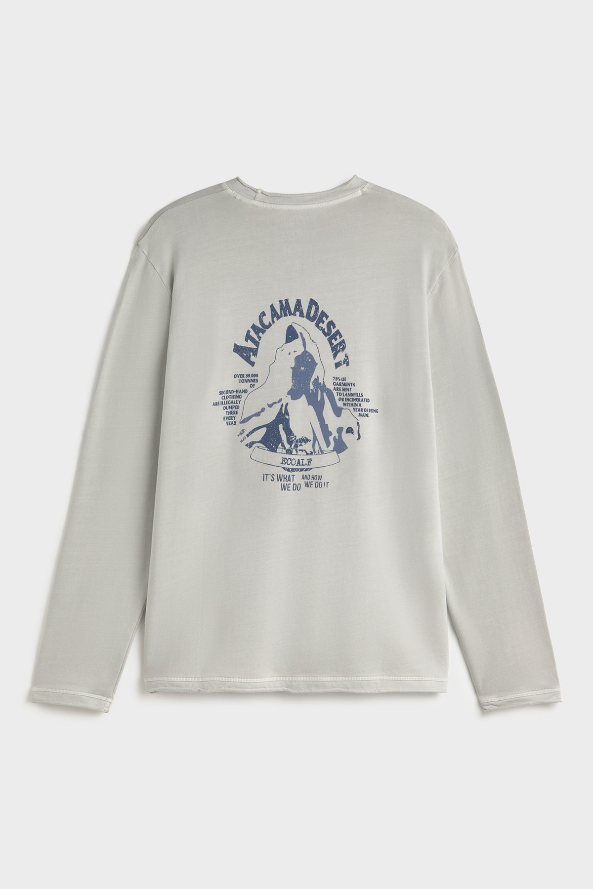 CAMISETA MANGA LARGA MON GRIS CLARO