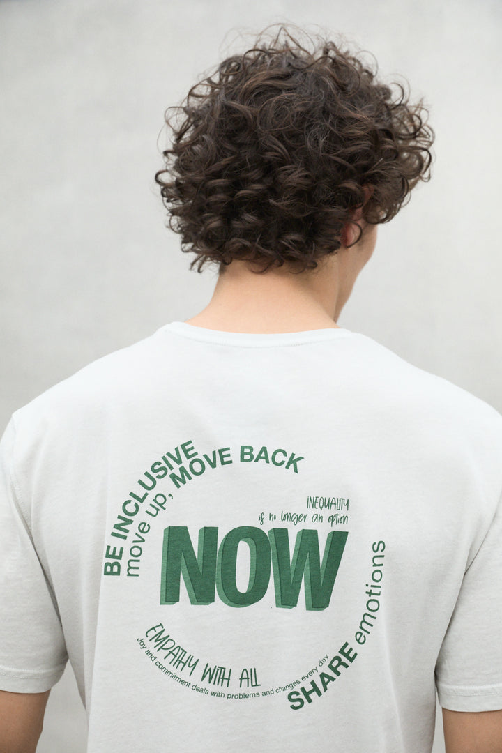 T-SHIRT NOW HELLGRAU