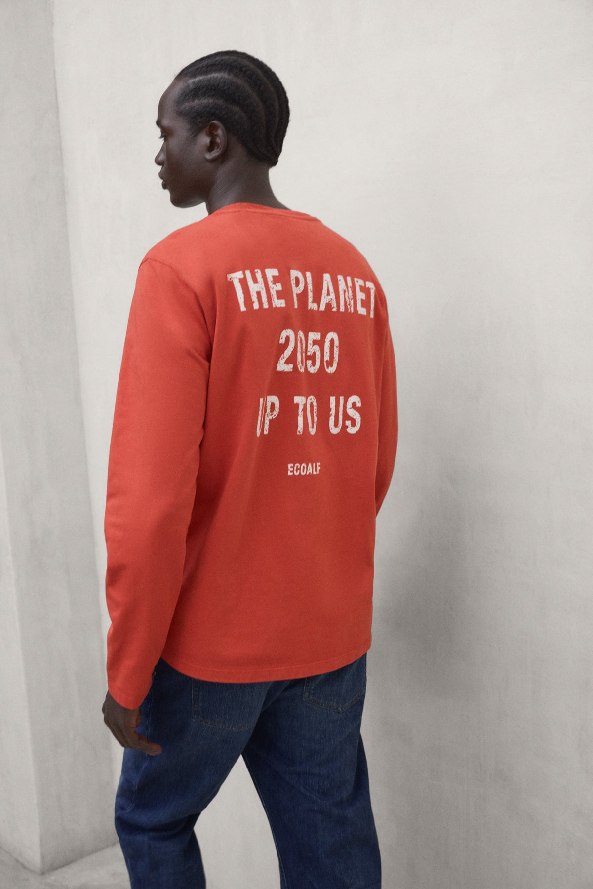 ORANGE LONG-SLEEVED PLA T-SHIRT