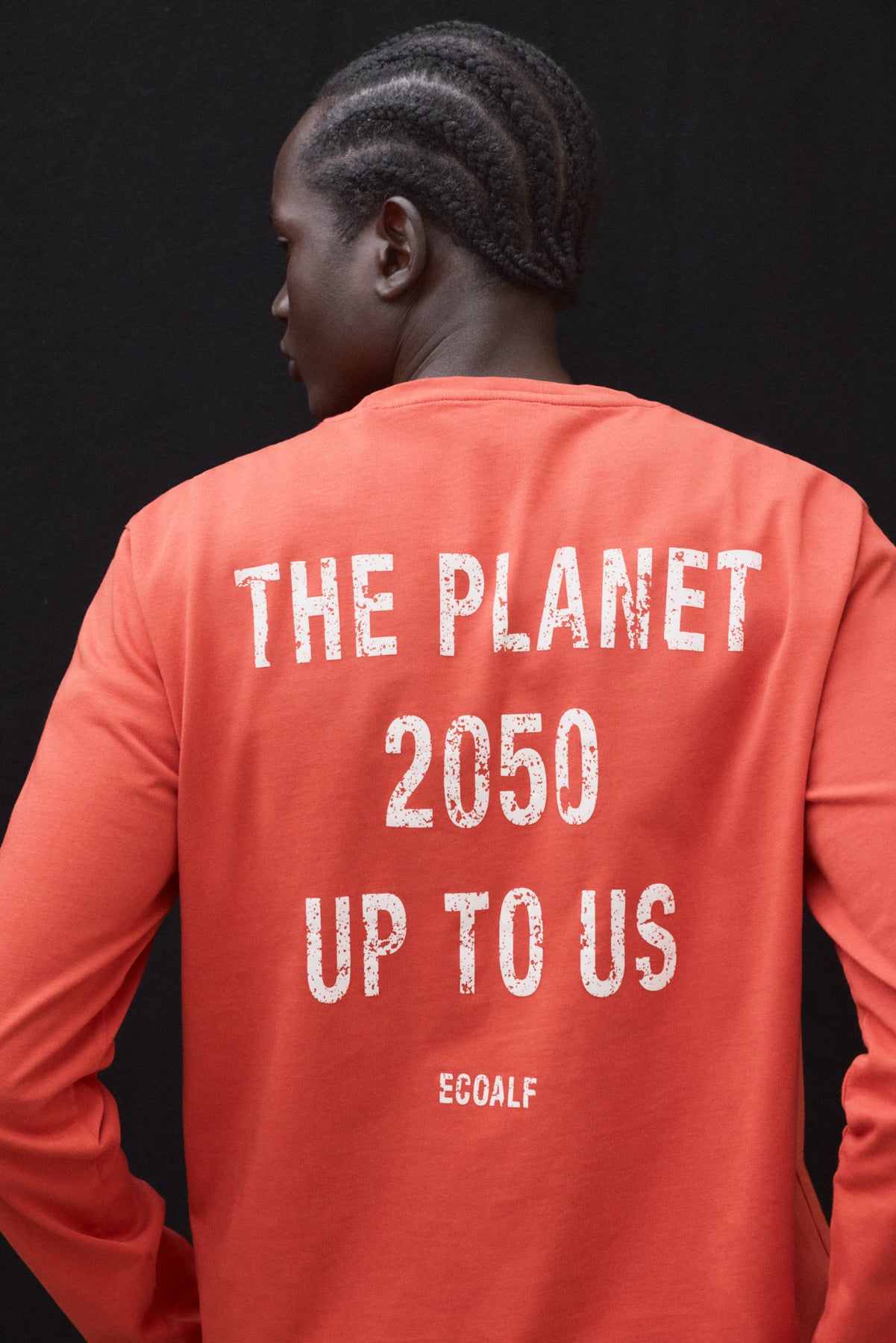 ORANGE LONG-SLEEVED PLA T-SHIRT