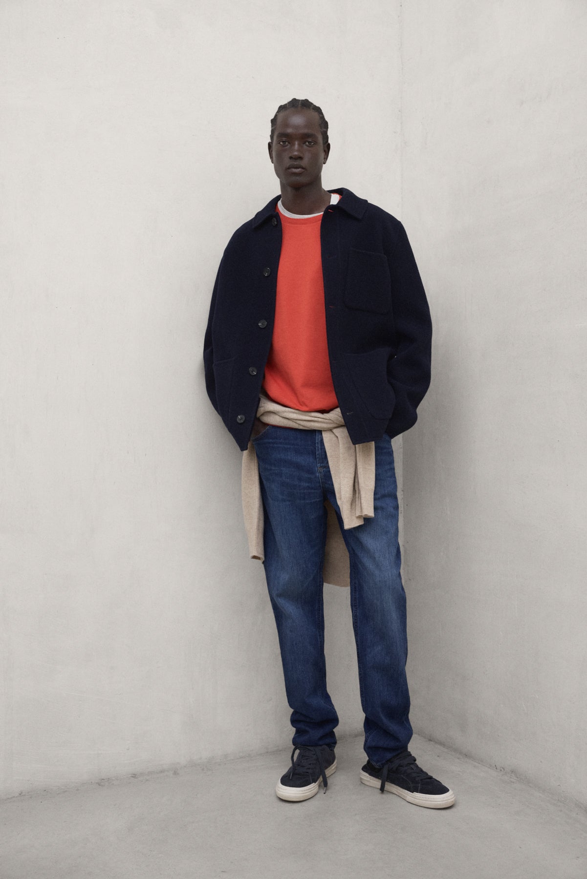 ORANGE LONG-SLEEVED PLA T-SHIRT