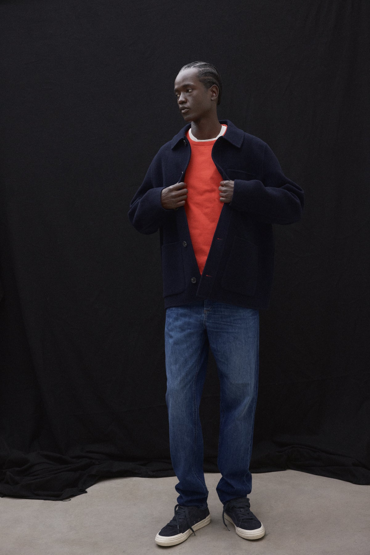 ORANGE LONG-SLEEVED PLA T-SHIRT