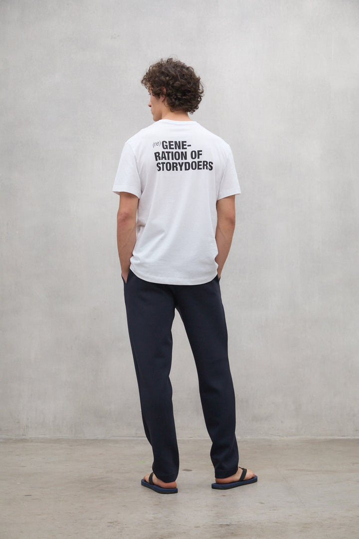 REGENERATION T-SHIRT WHITE AND BLACK