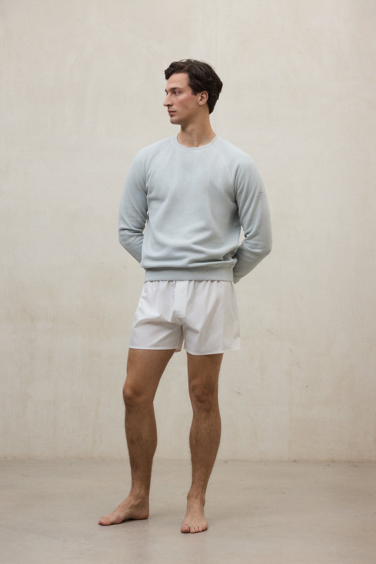 PACK X2 WHITE/BLUE ROGER BOXER