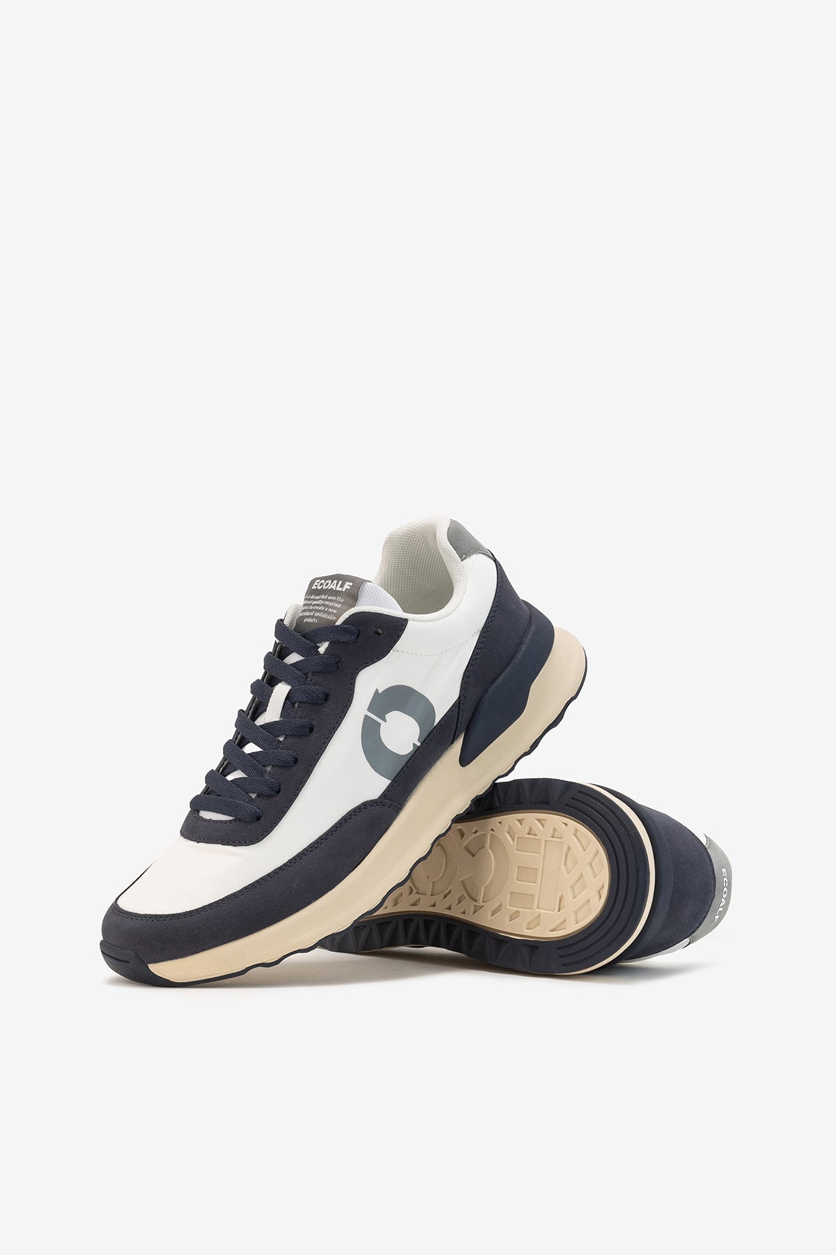 NAVY BLUE AND WHITE CONDE TRAINERS