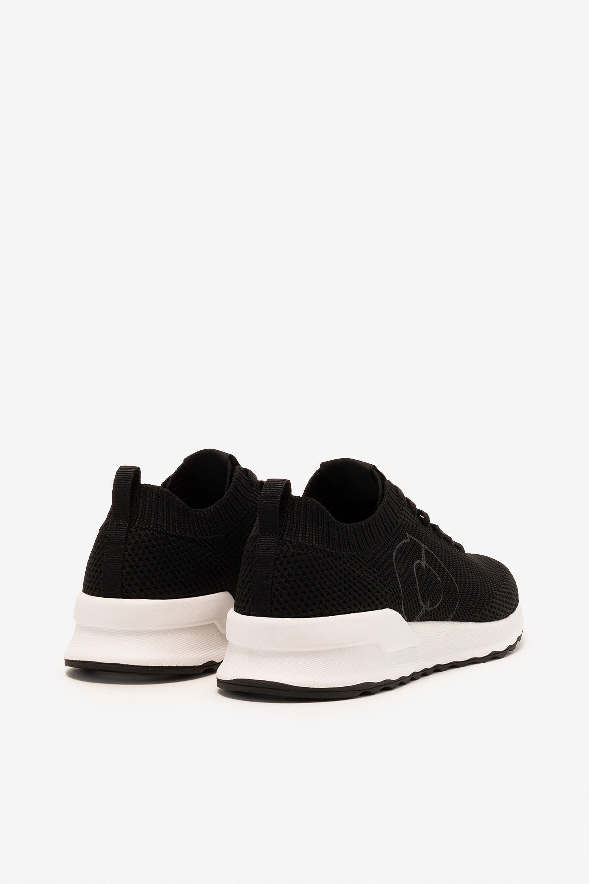 BLACK CONDE KNITTED TRAINERS