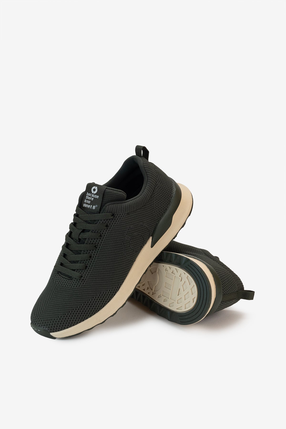 BASKETS EN MAILLE CONDE KHAKI